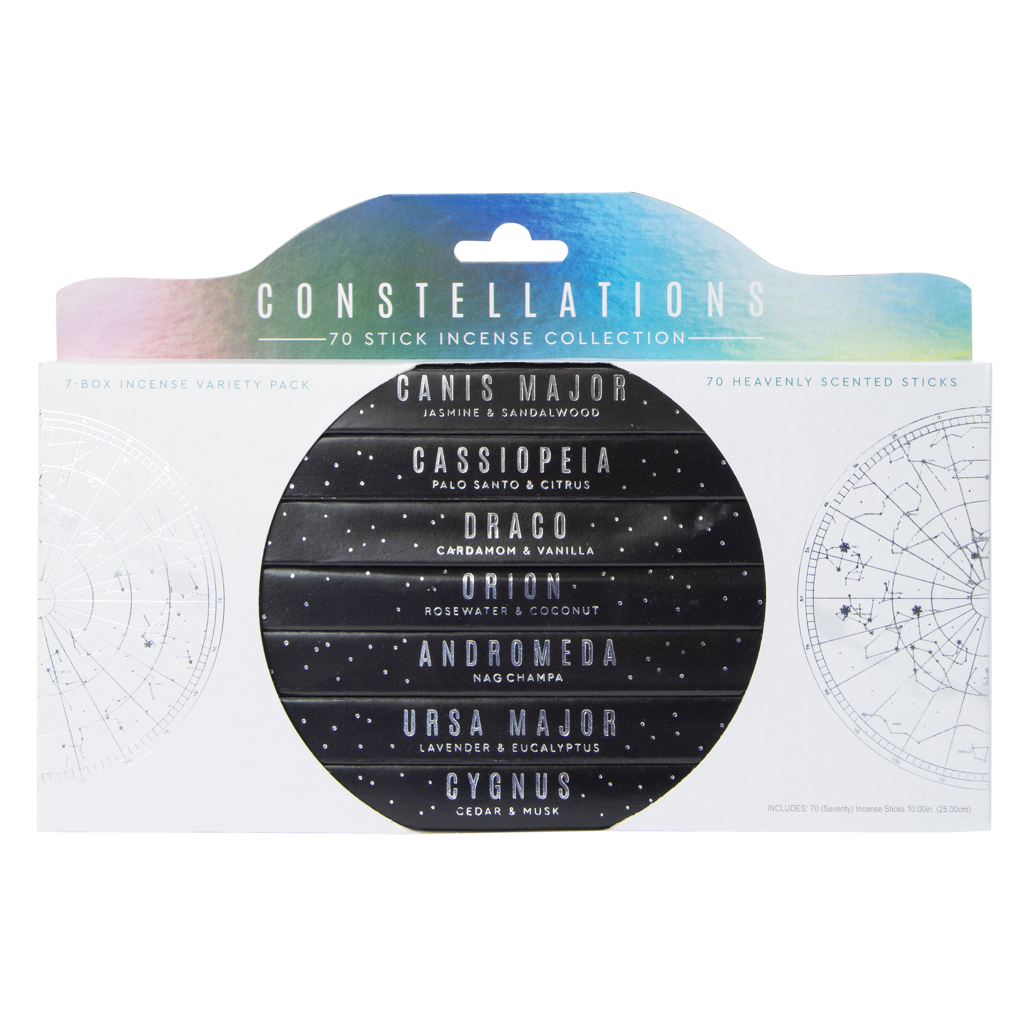 constellation scented incense sticks 70-count