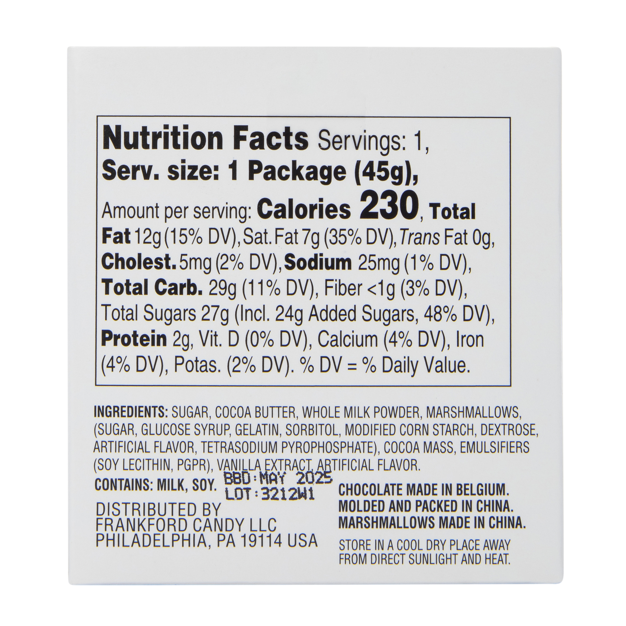 dunkin’™ mint hot chocolate bomb® 1.6oz