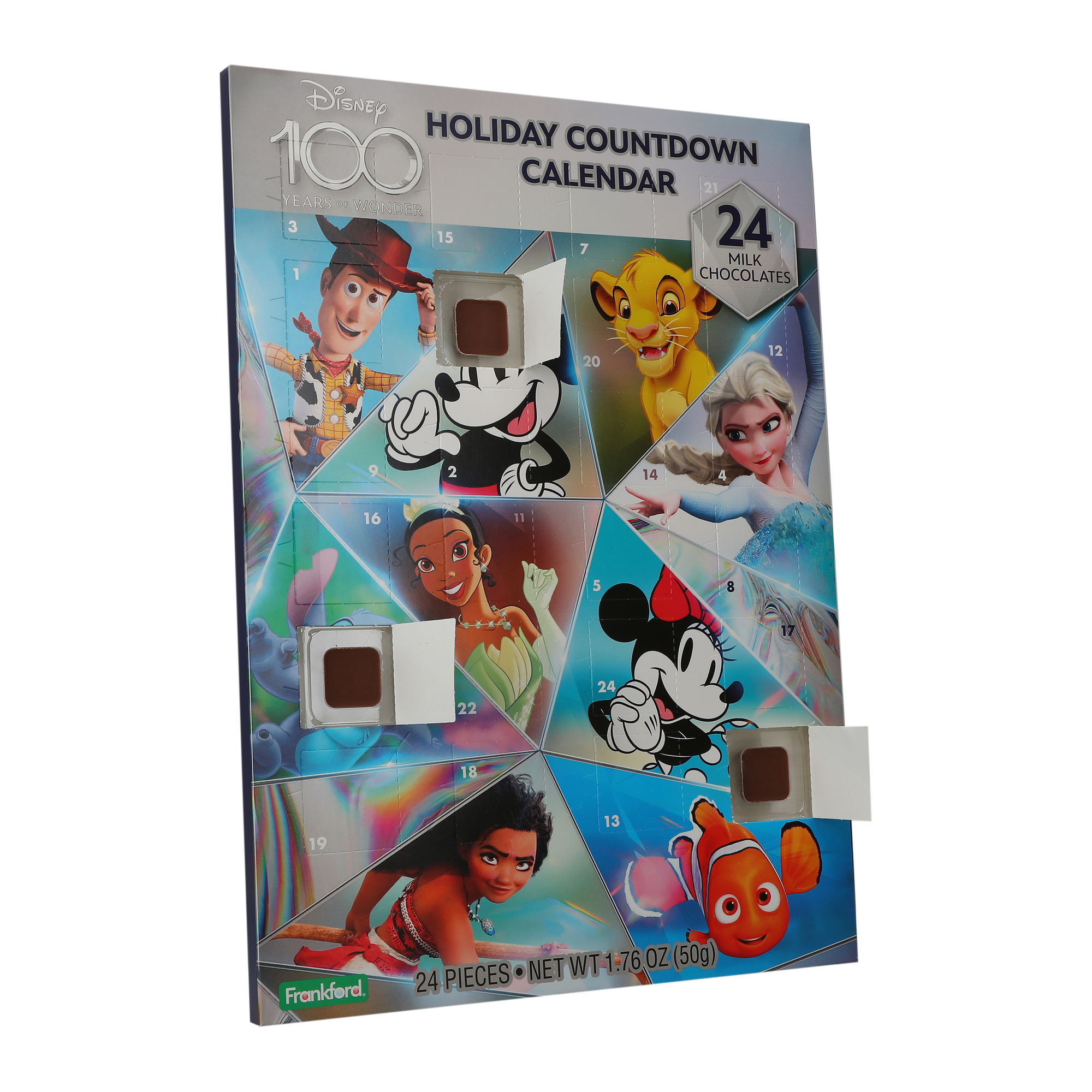 Disney 100 milk chocolate holiday countdown calendar