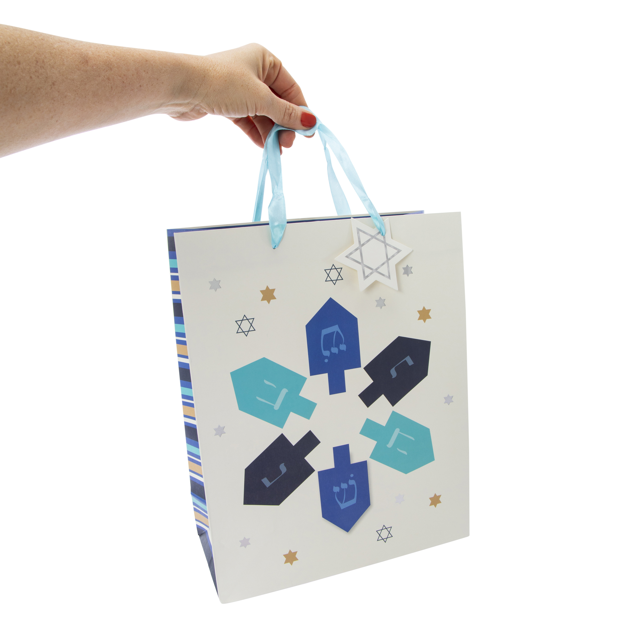 large hanukkah gift bag 12.75in x 10.25in