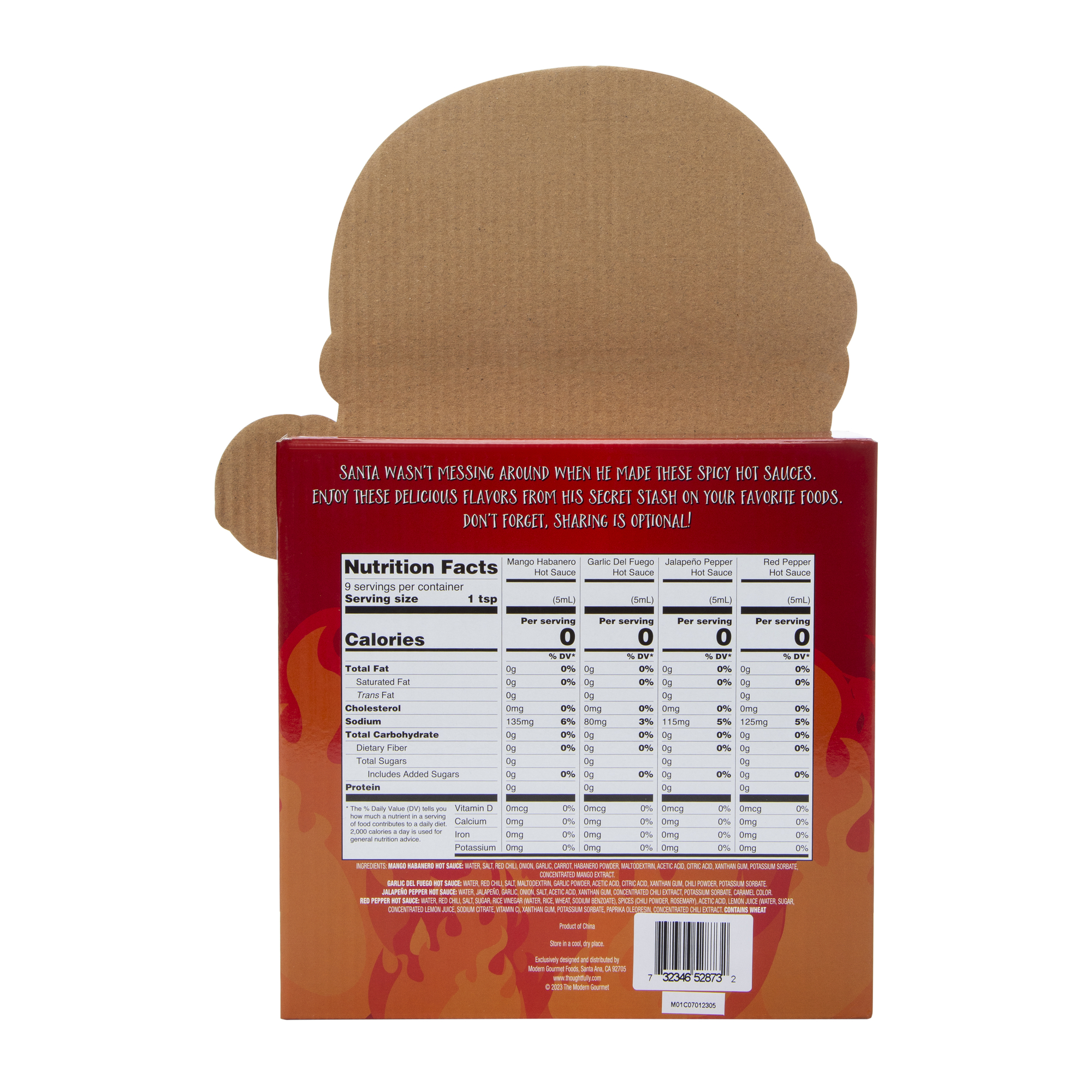 the modern gourmet™ santa's secret stash hot sauce gift set