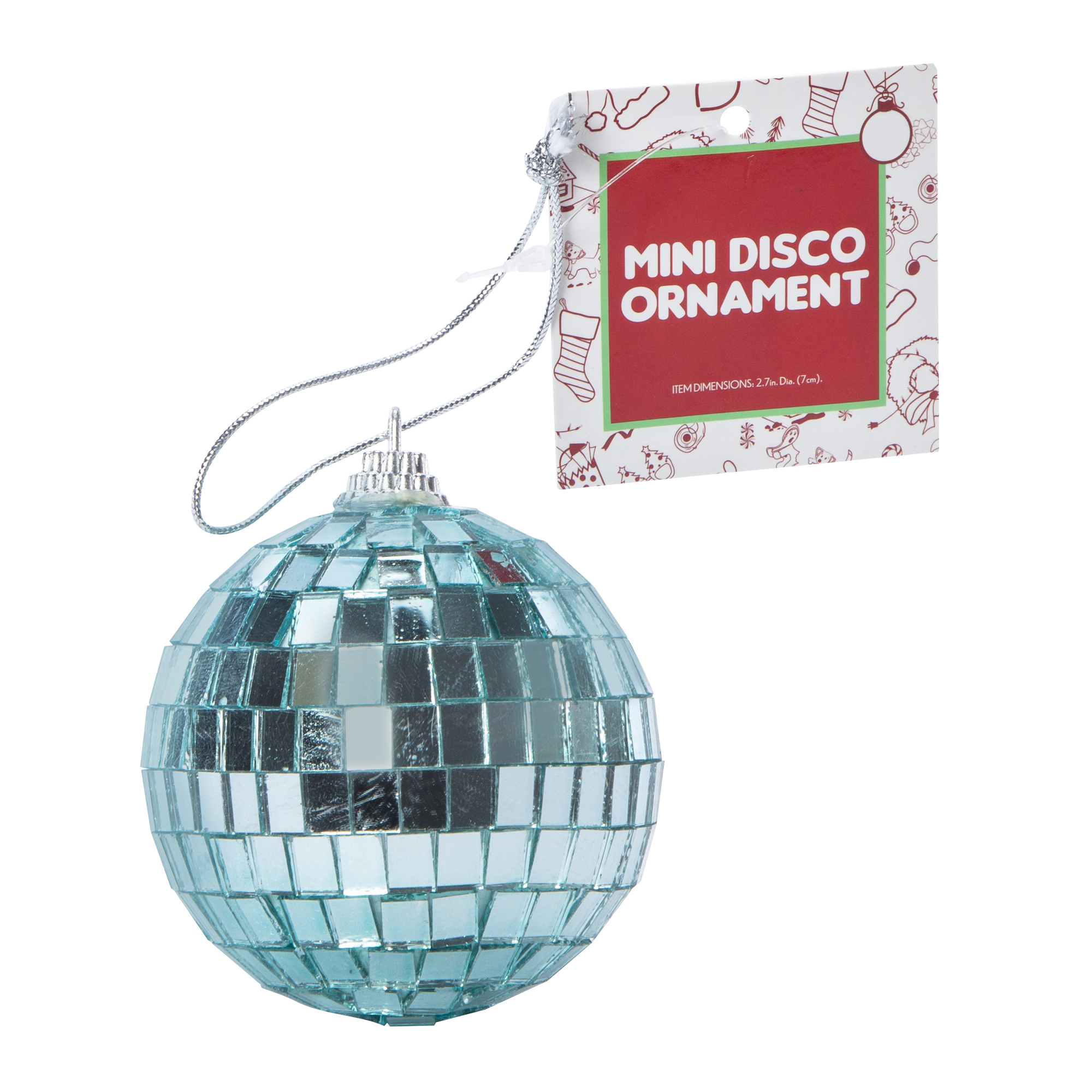 mini disco ball ornament 2.7in