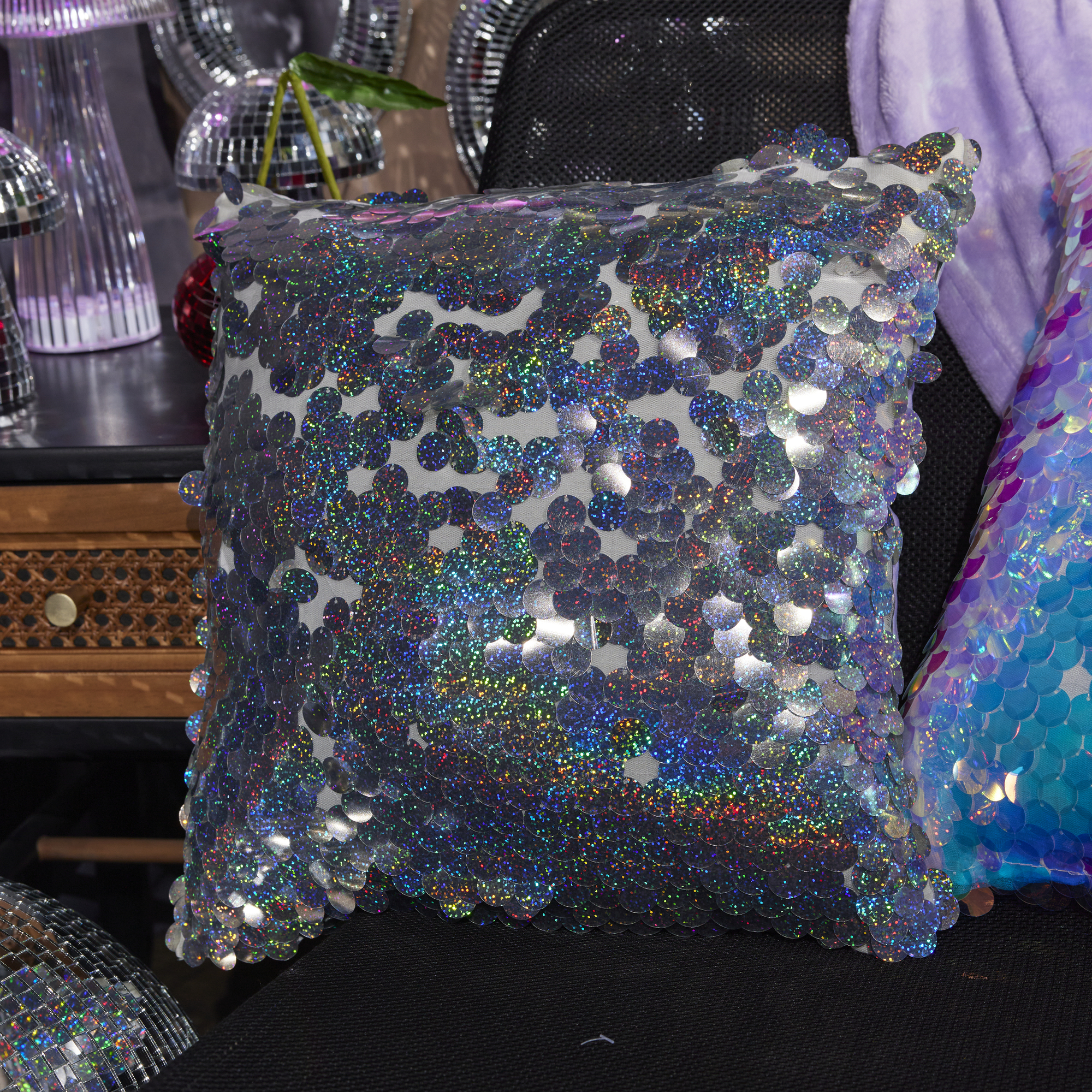 Five below sequin store pillow