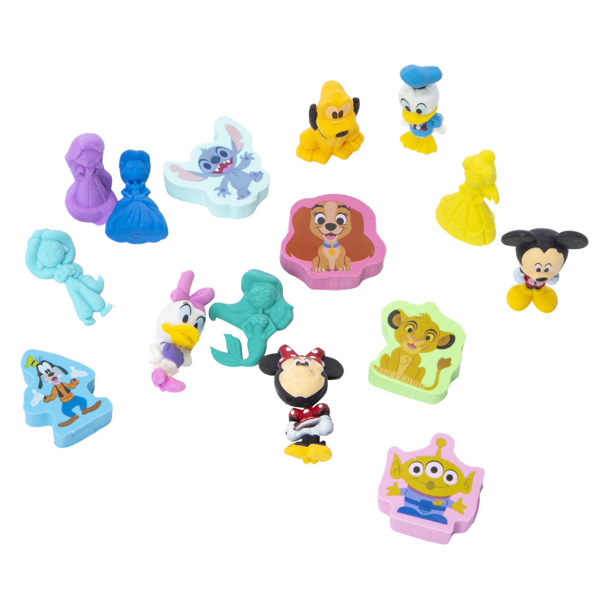 Disney 100 eraser set 15-count
