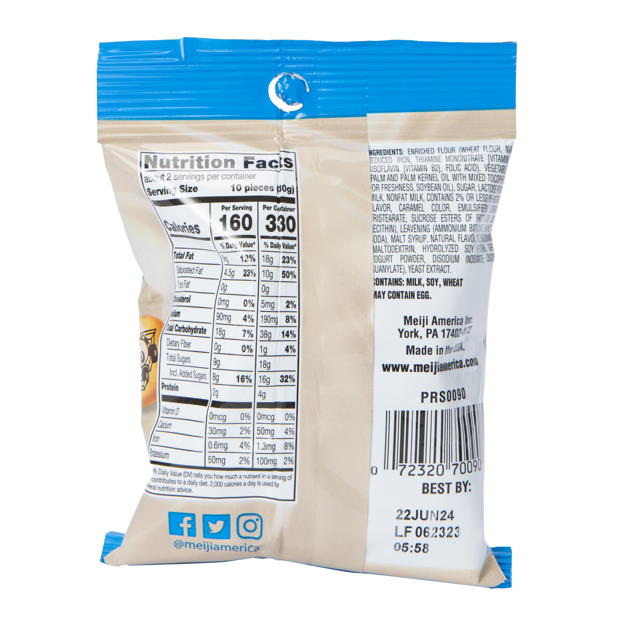 meiji® hello panda bite-size vanilla cookies 2.2oz