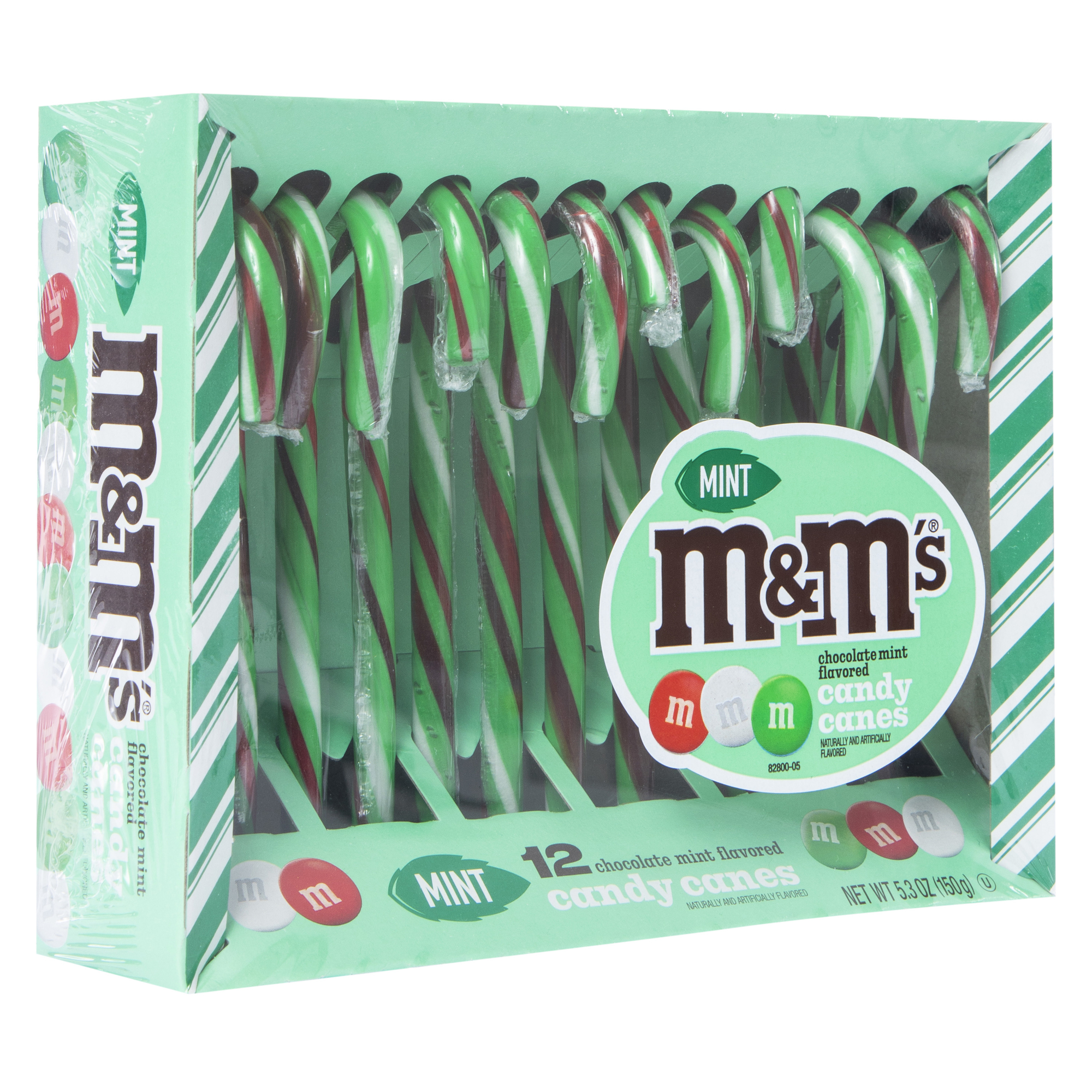 Chocolate & Mint M&M’s® Candy Canes 12-count