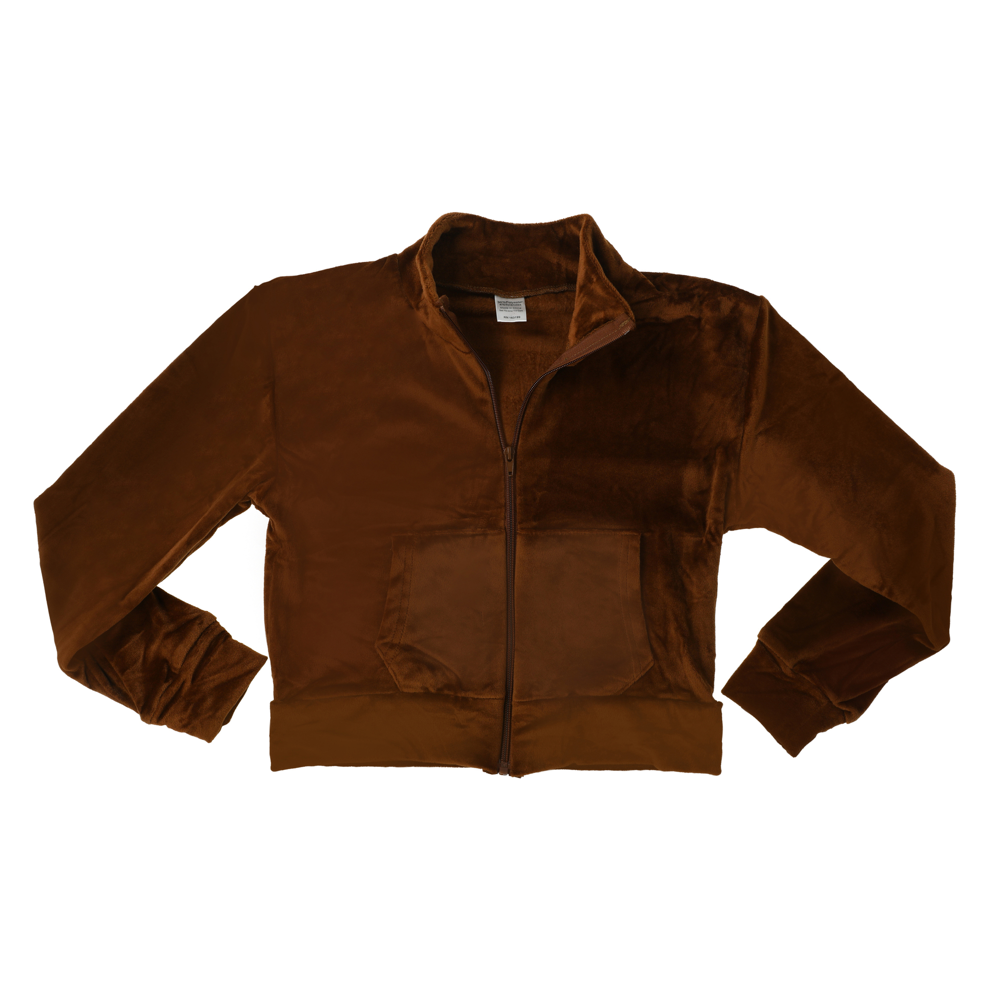 Velour Zip Up Jacket