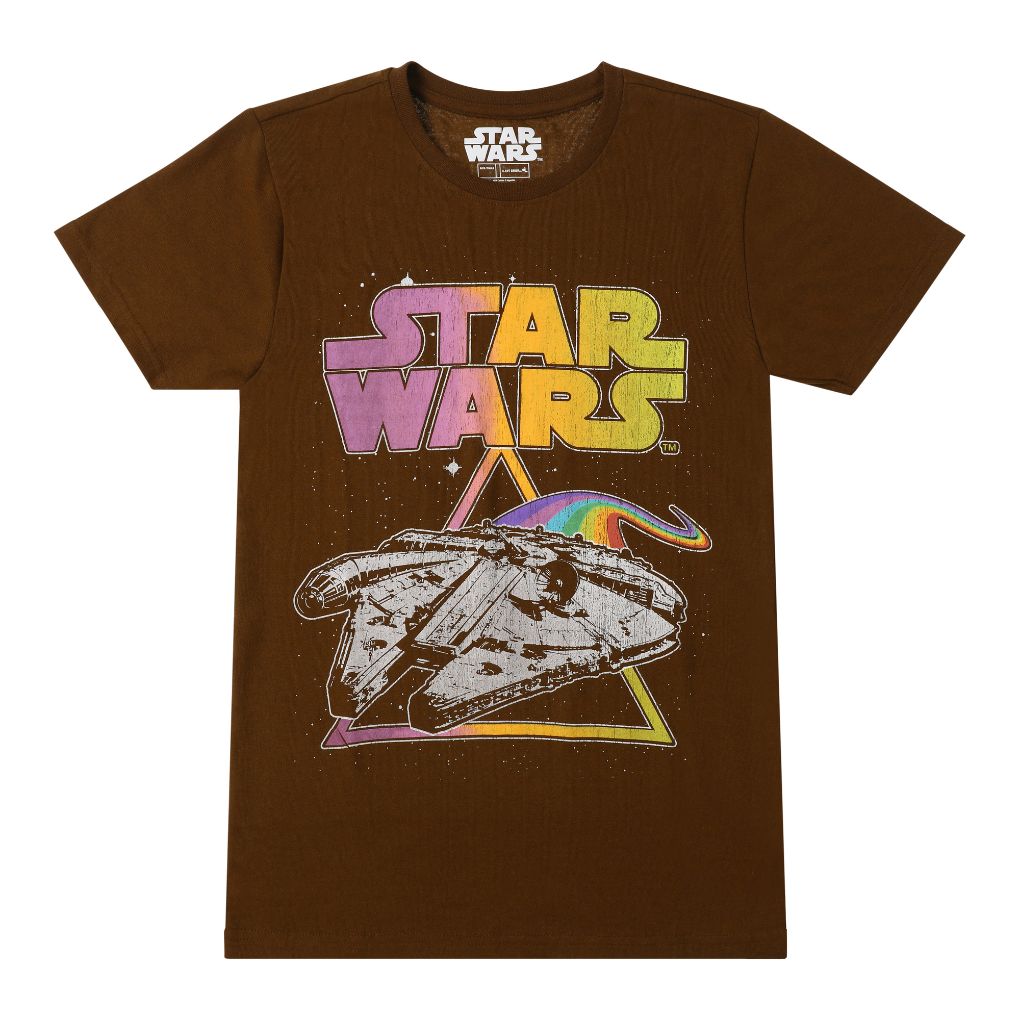 Camiseta Star Wars Millenium Falcon Psicodélico - Hombre - Corte Clásico - Impreso En USA