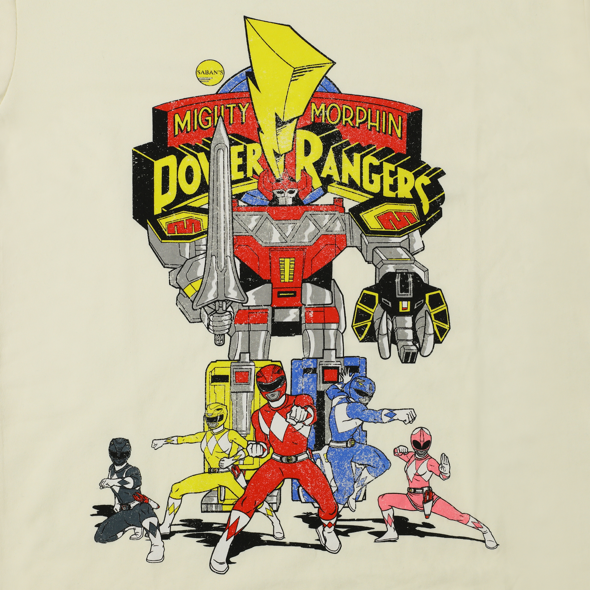 retro mighty morphin power rangers™ graphic tee