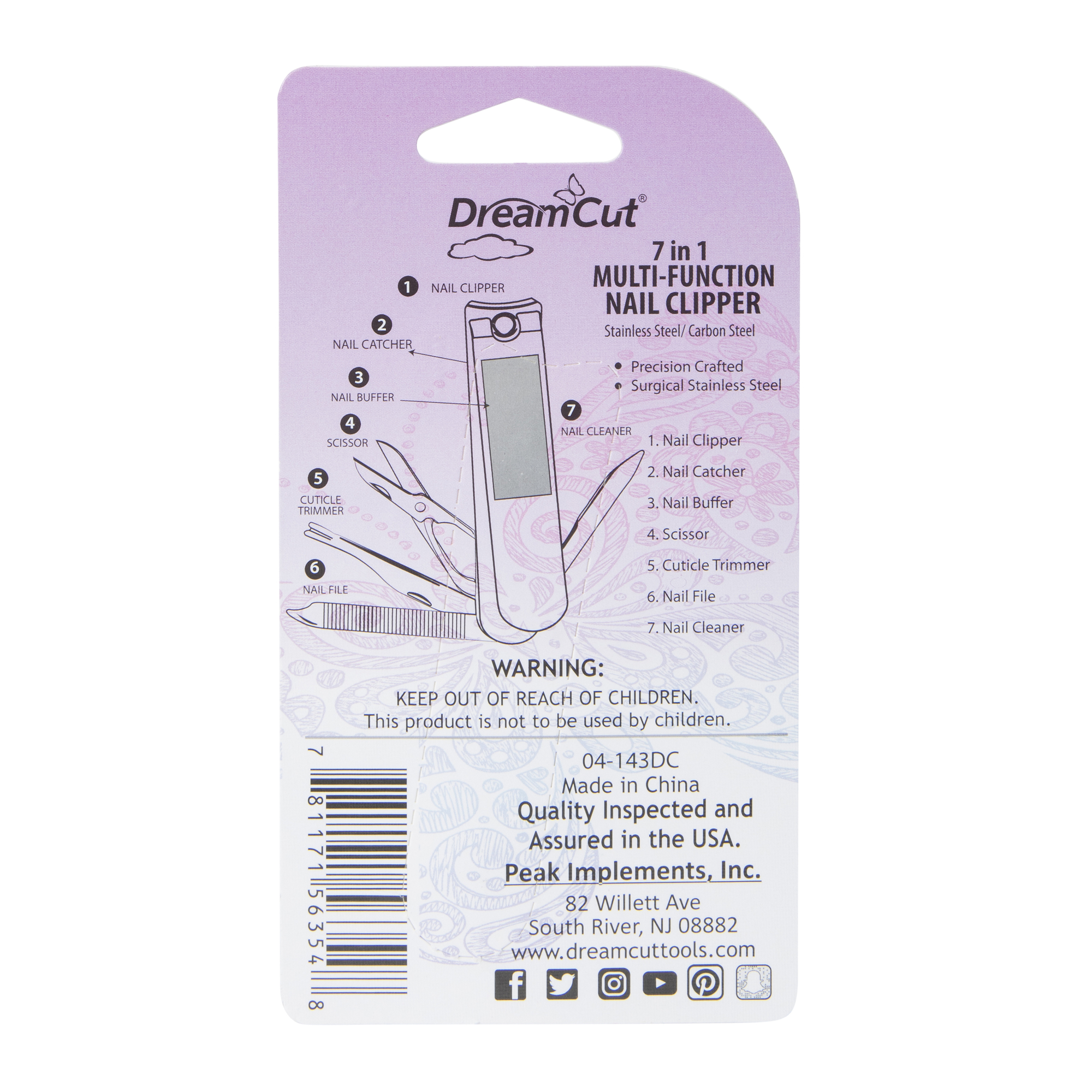 dreamcut® multi-function nail clipper
