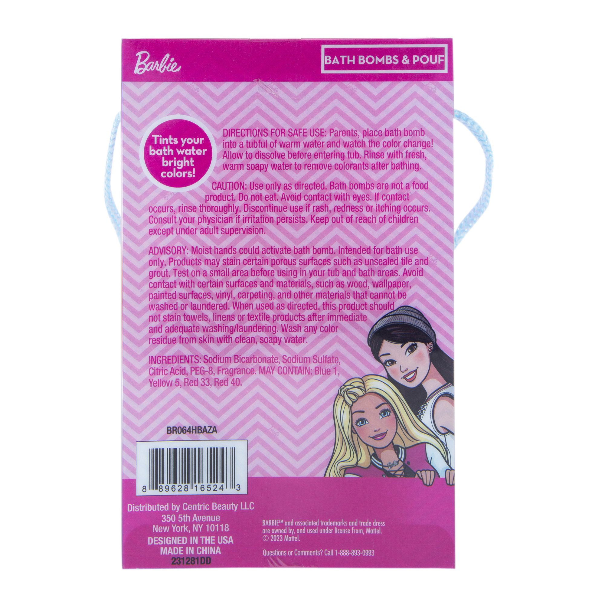 bath bomb & pouf set