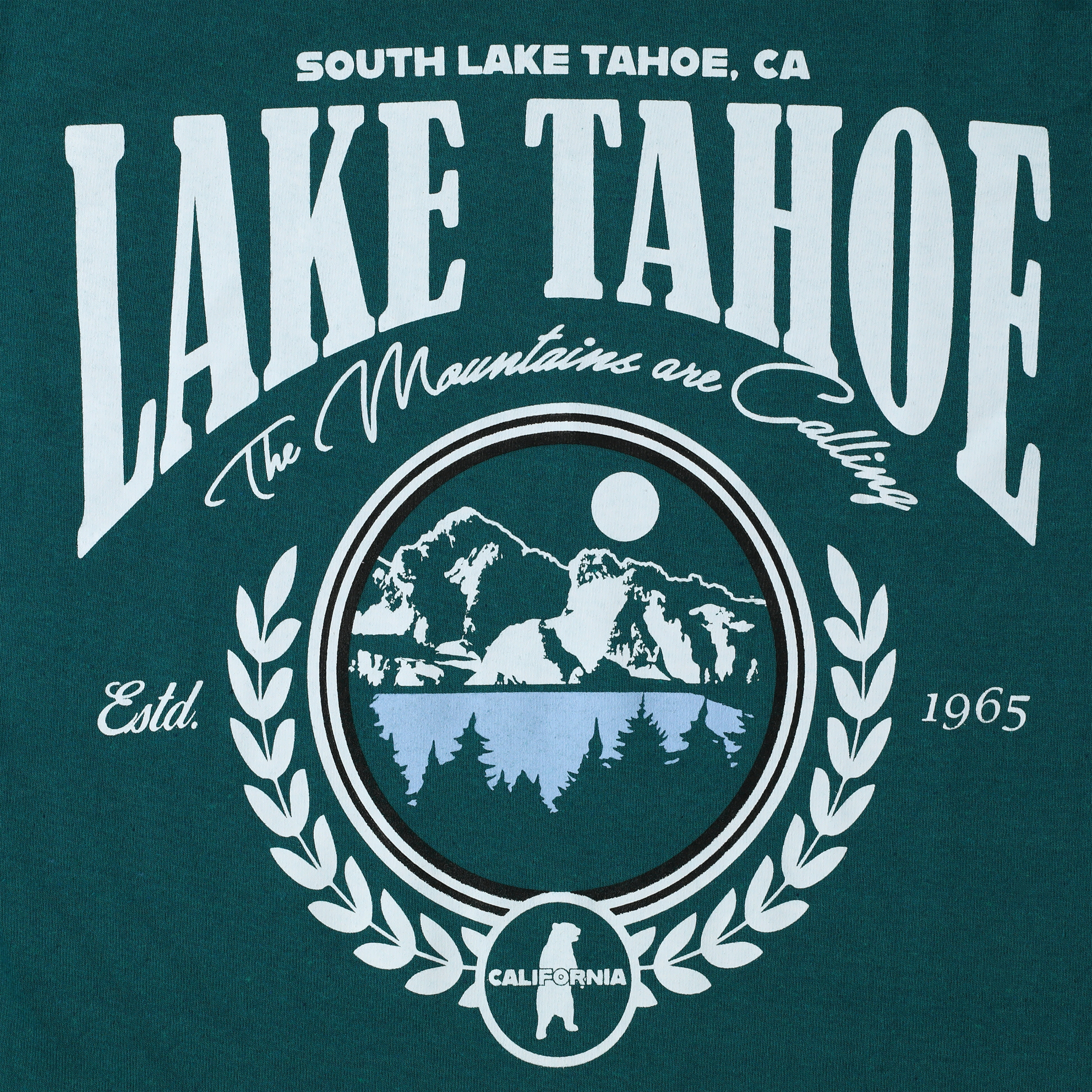 Lake Tahoe Mountains Long Sleeve Graphic Tee