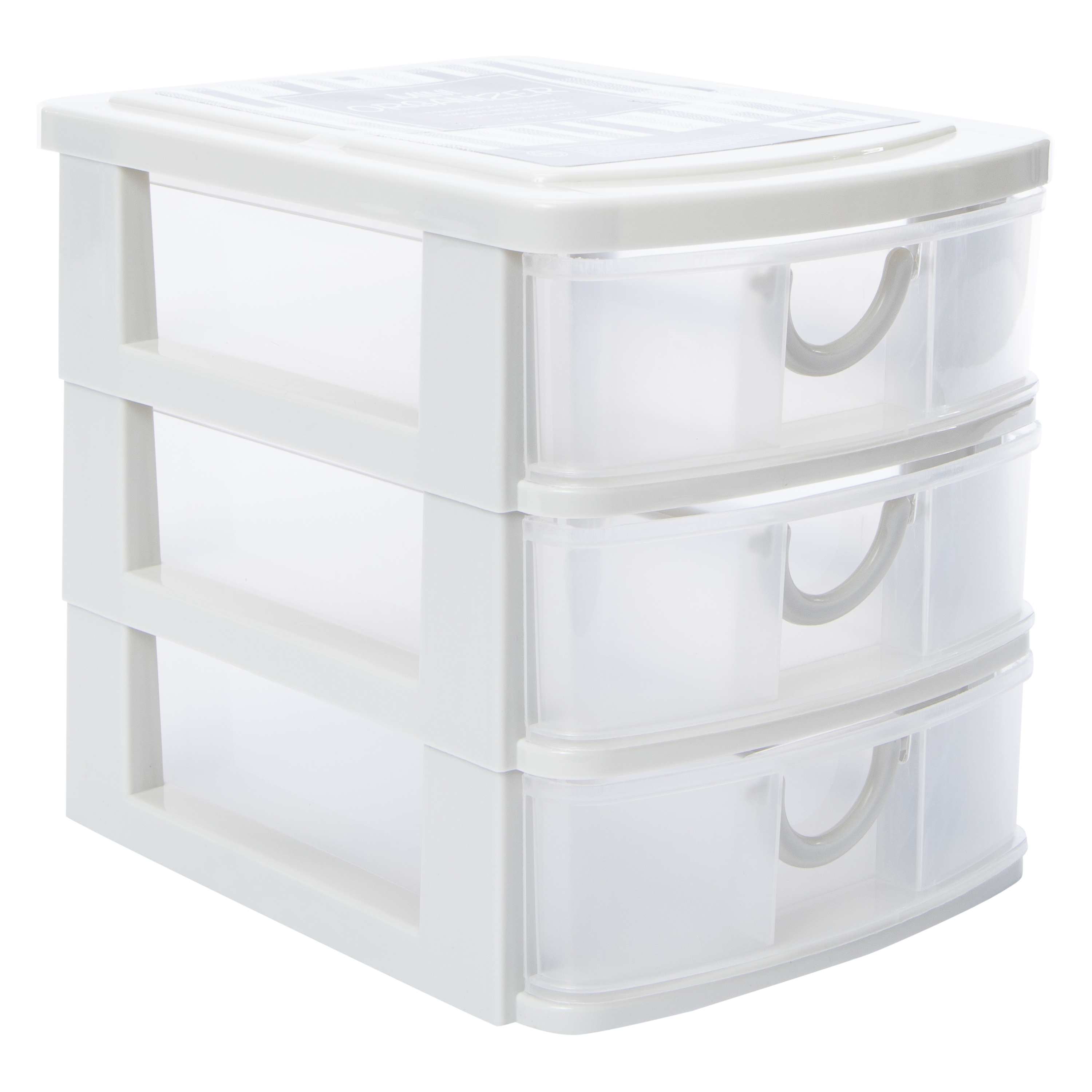 stackable 3-drawer mini organizer 7.5in x 6.25in