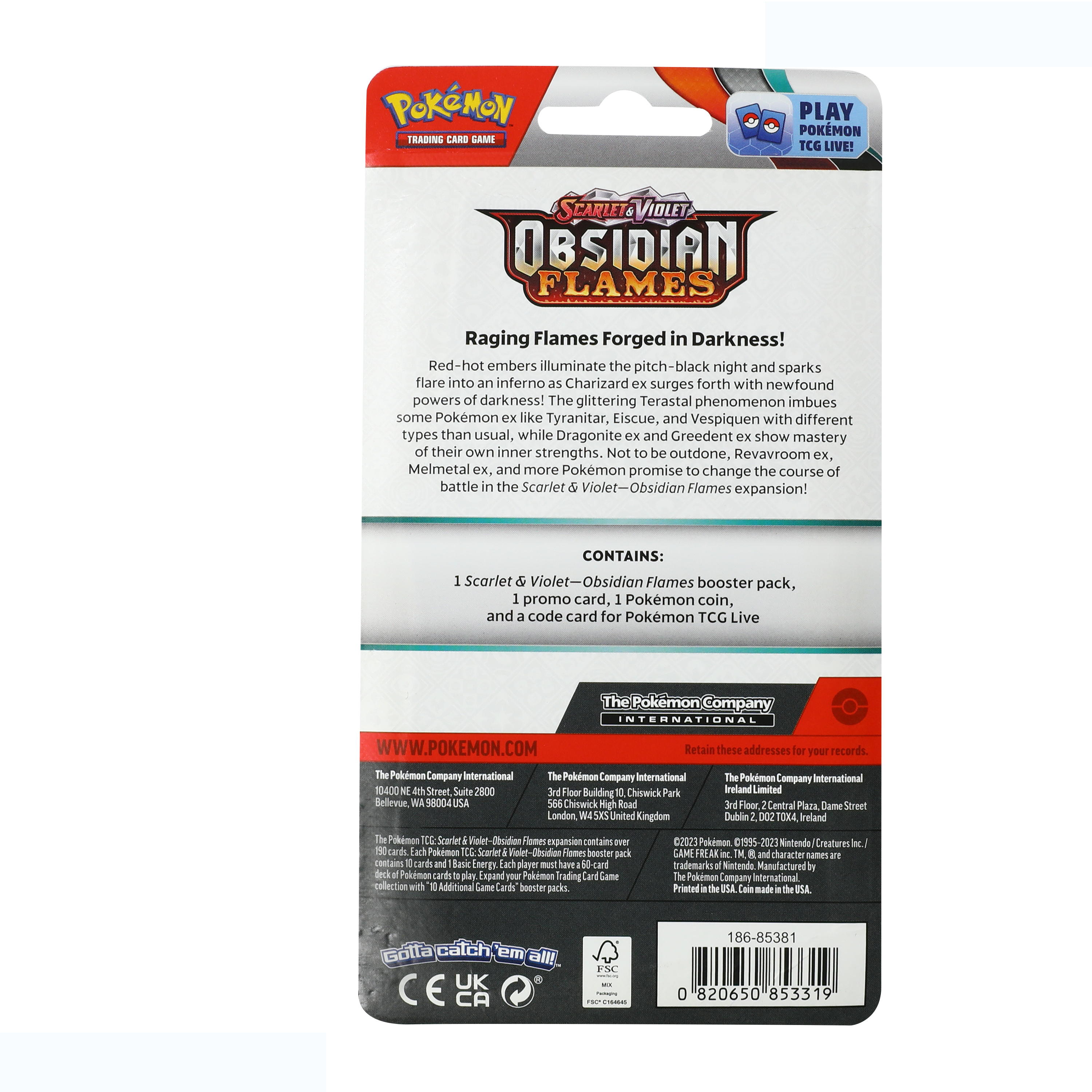 Pokemon™ TCG Booster Pack (Styles May Vary)