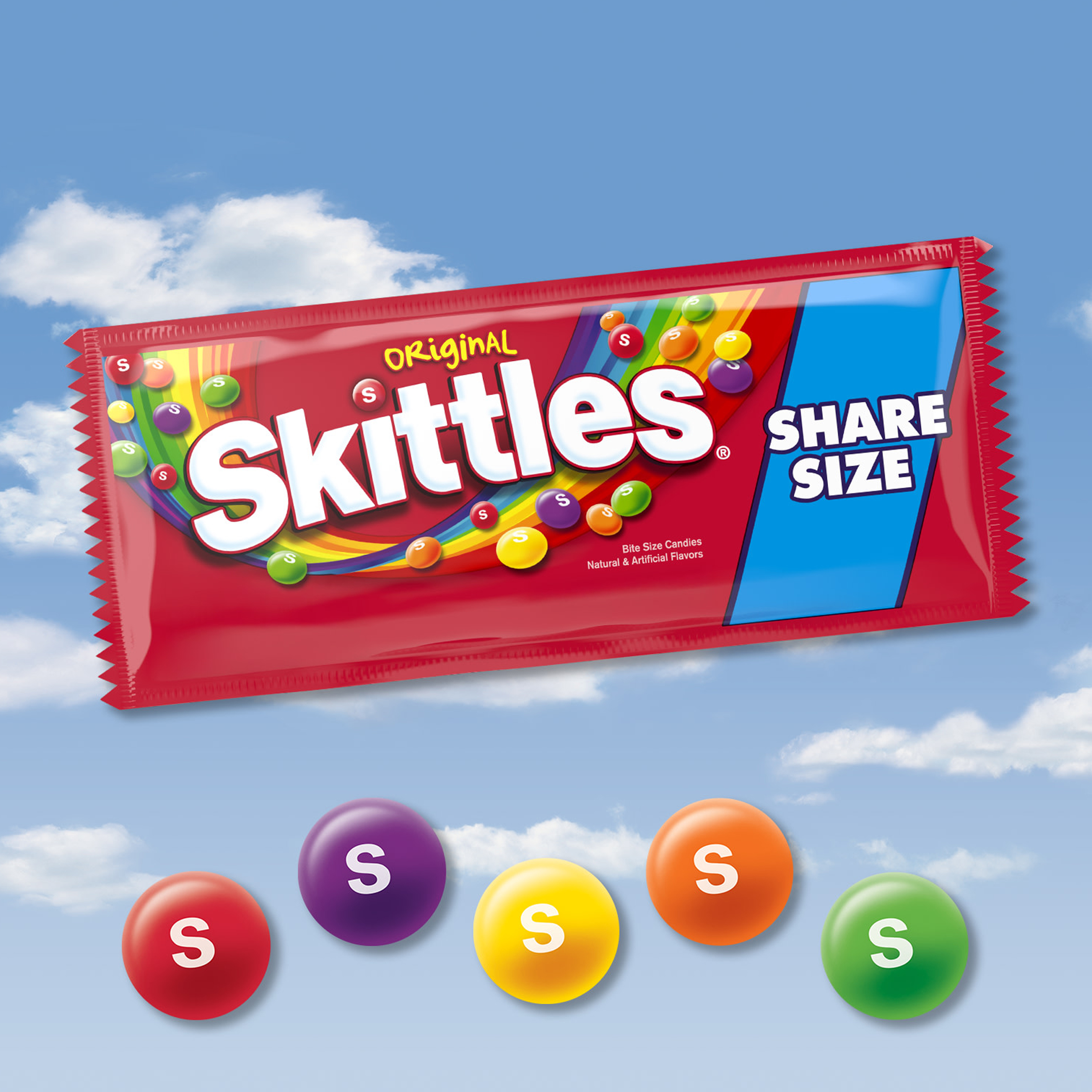 SKITTLES Original Chewy Candy, Share Size, 4 oz Bag