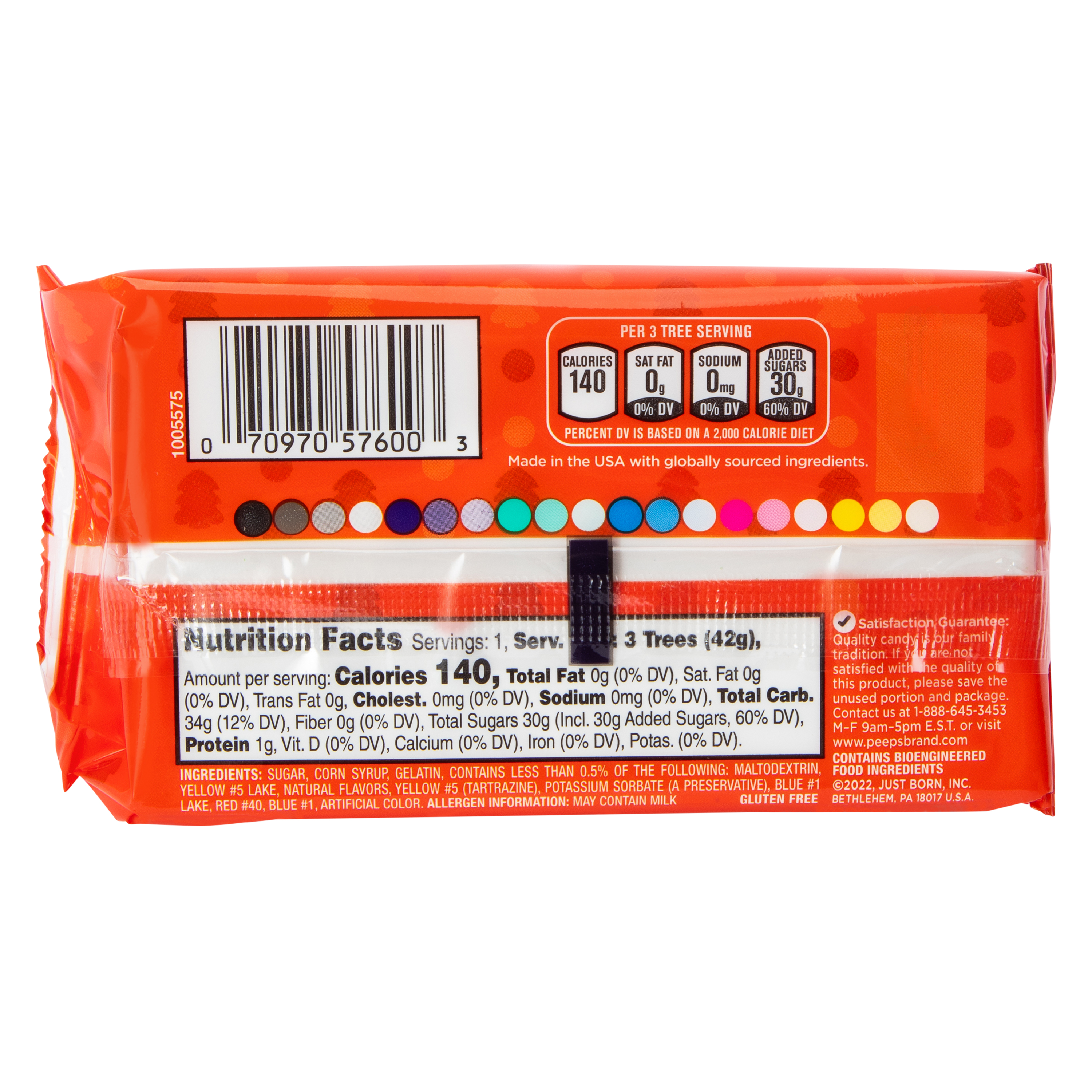 Peeps® Marshmallow Holiday Green Trees 3-Pack