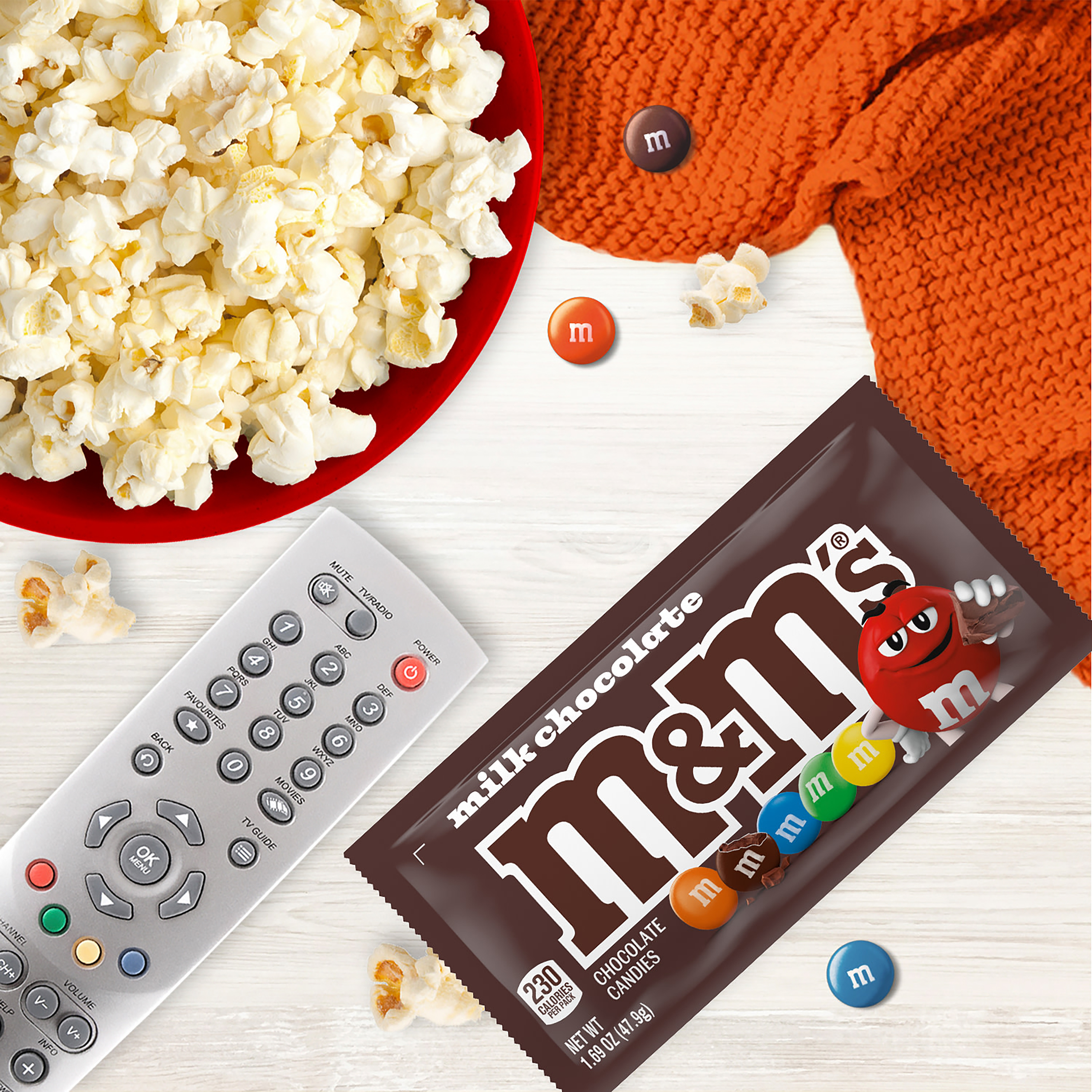 M&M'S Milk Chocolate Candy, Full Size, 1.69 oz Bag