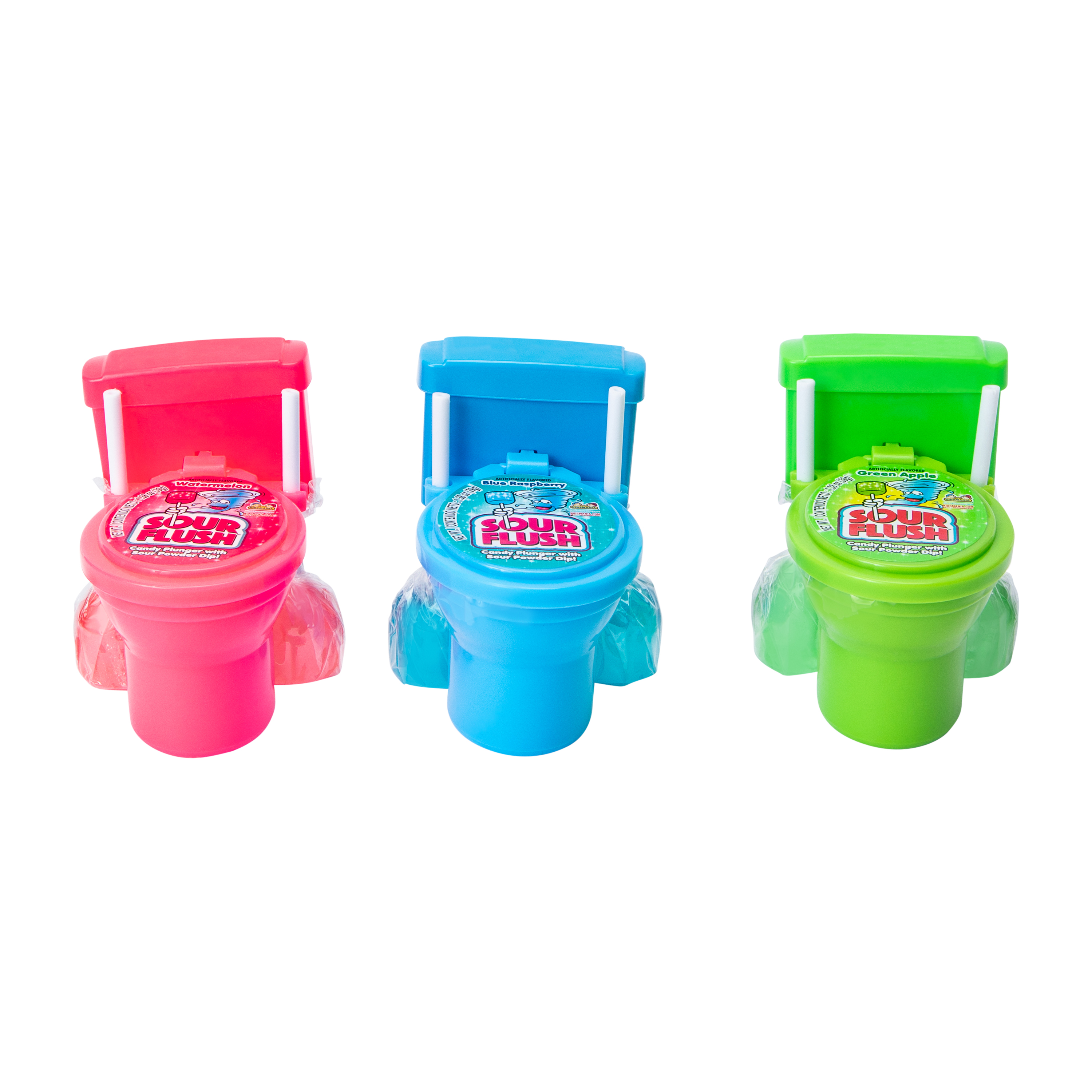 sour flush™ candy plunger w/ powder dip