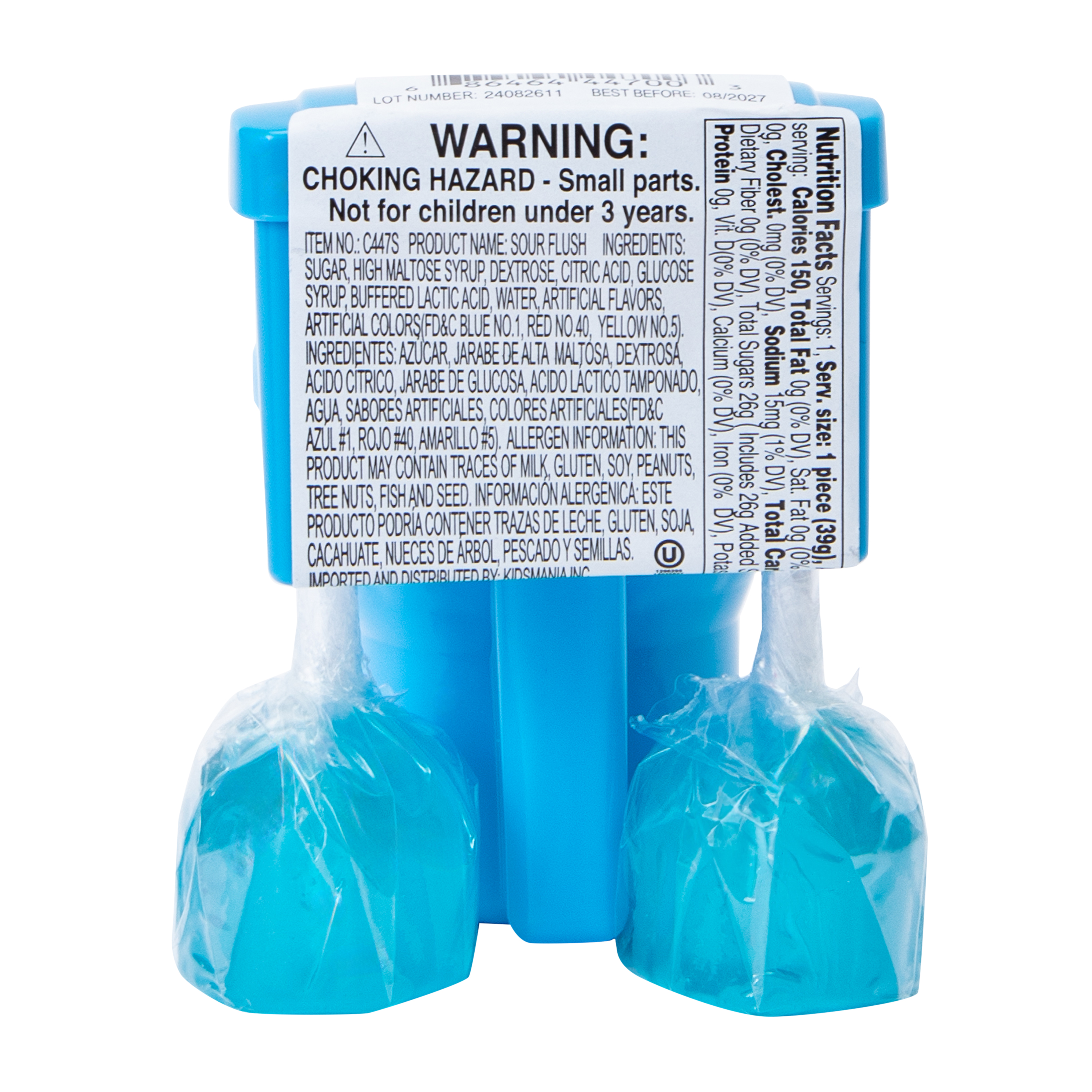 sour flush™ candy plunger w/ powder dip