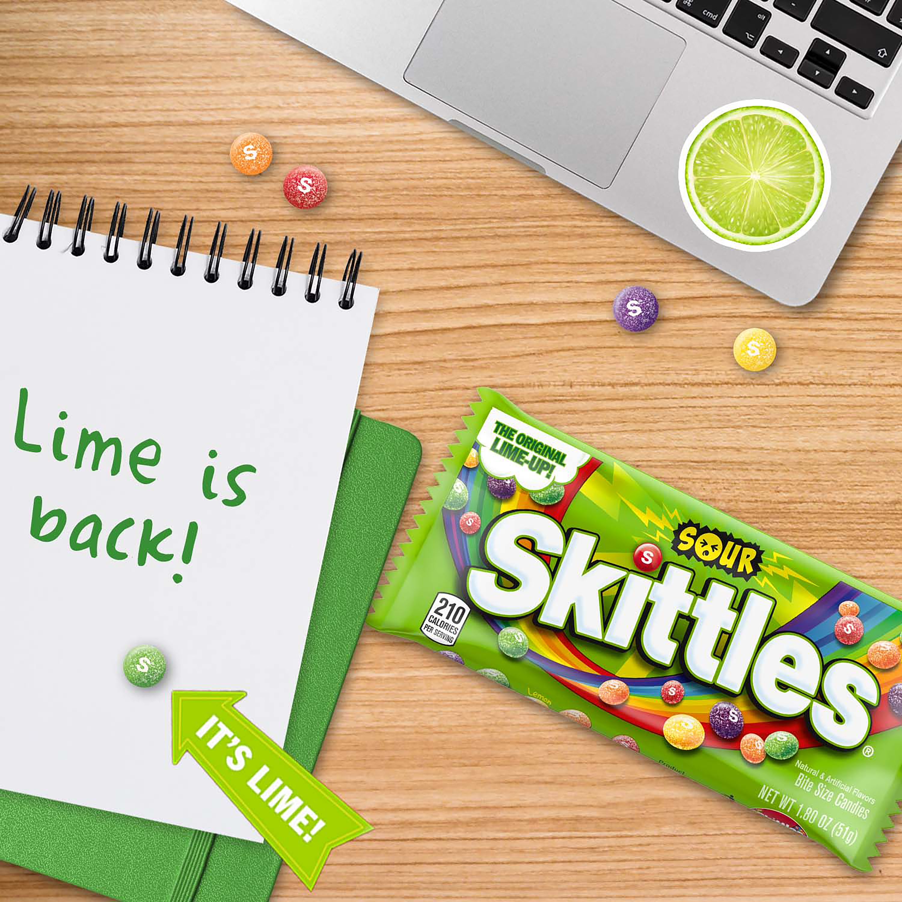 SKITTLES Sour Candy, Full Size, 1.8 oz Bag