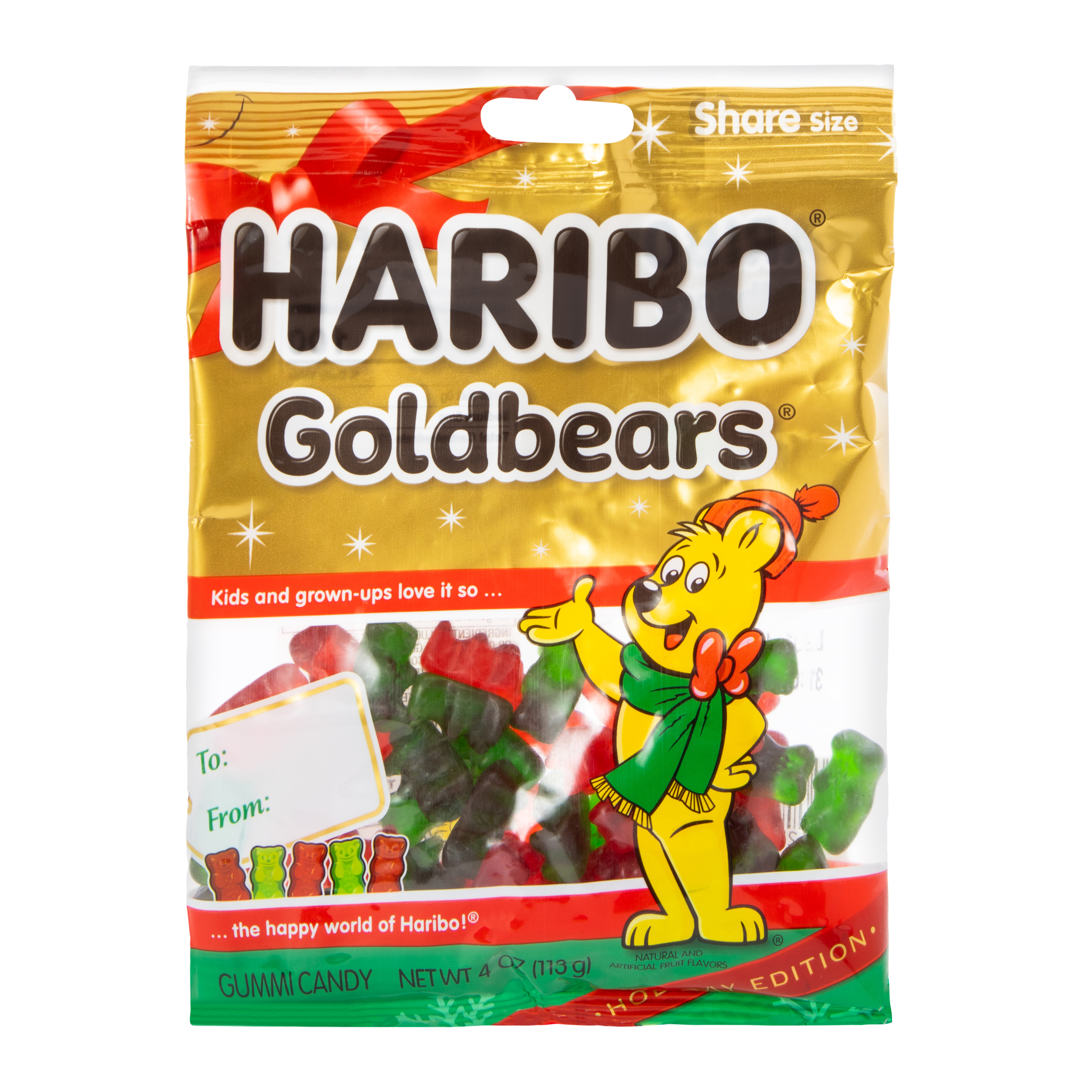 Haribo® Goldbears® Gummi Candy Holiday Edition 4oz Bag