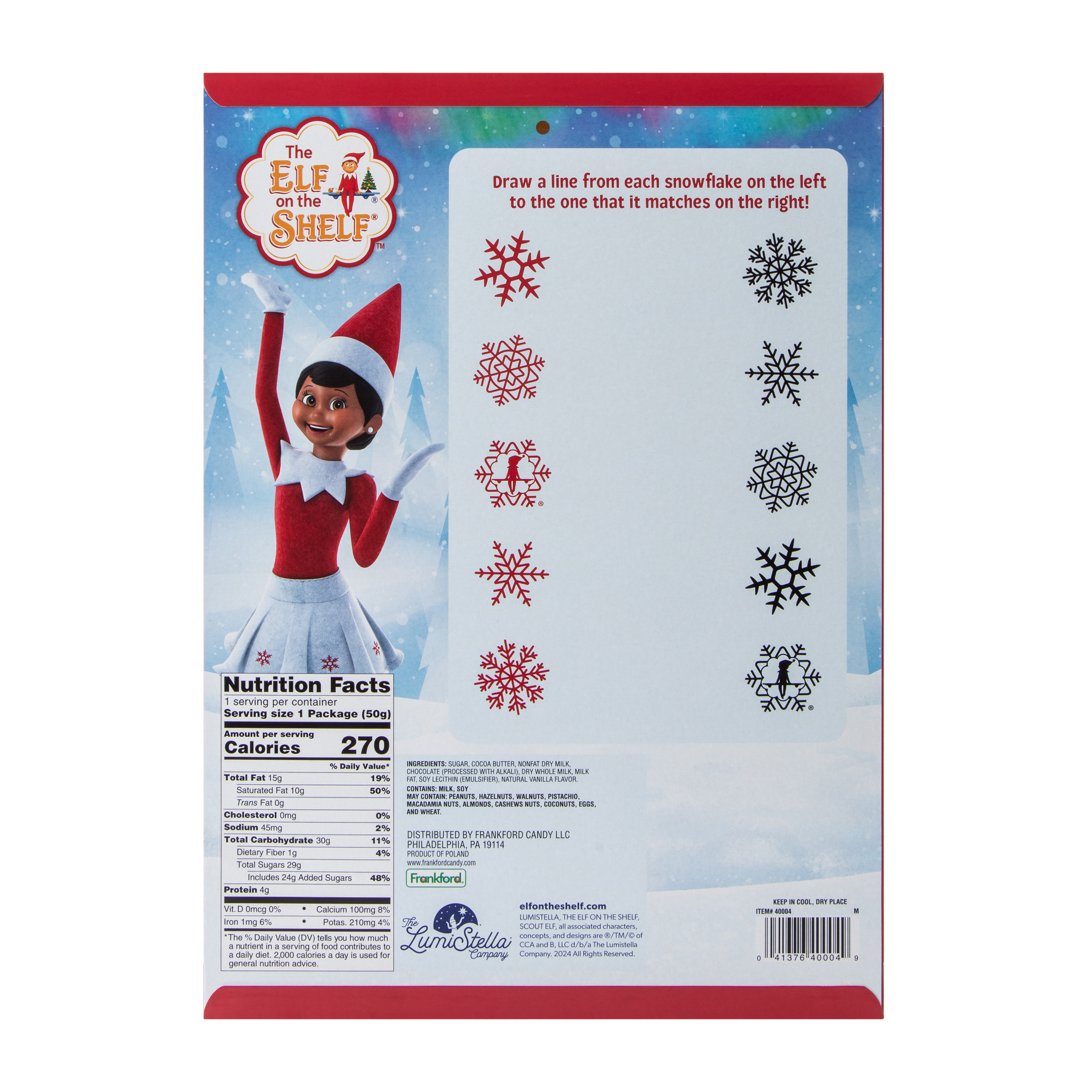 Elf On The Shelf® 24 Chocolates Advent Calendar