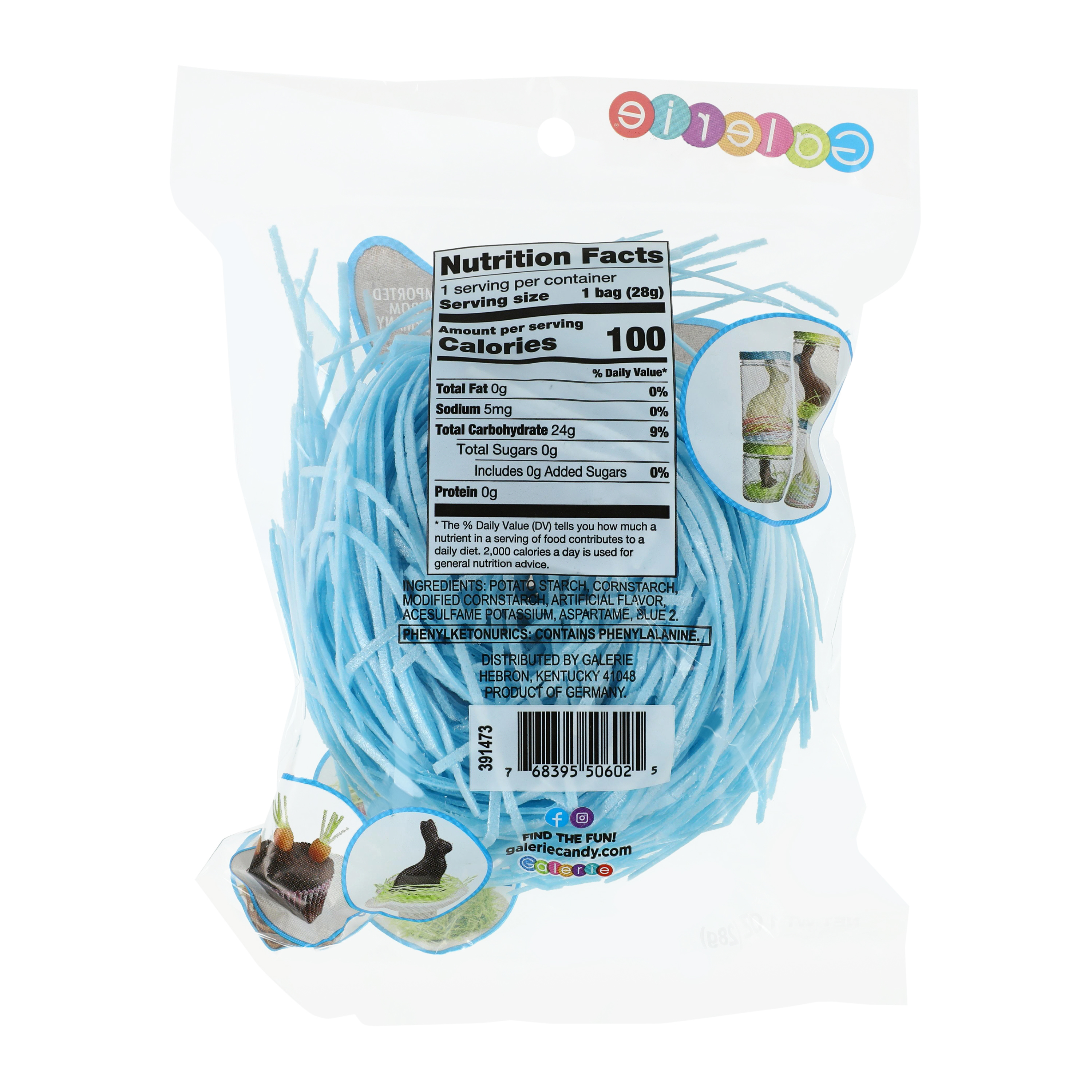 Edible Easter Grass Candy Bag