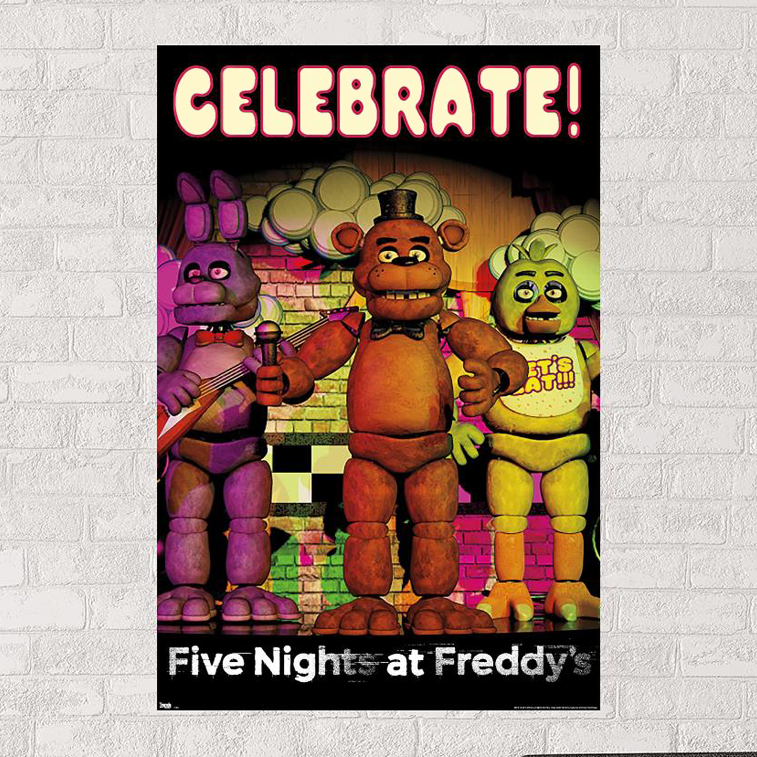 Five Nights at Freddy's™ Celebrate! Poster 24in x 34in