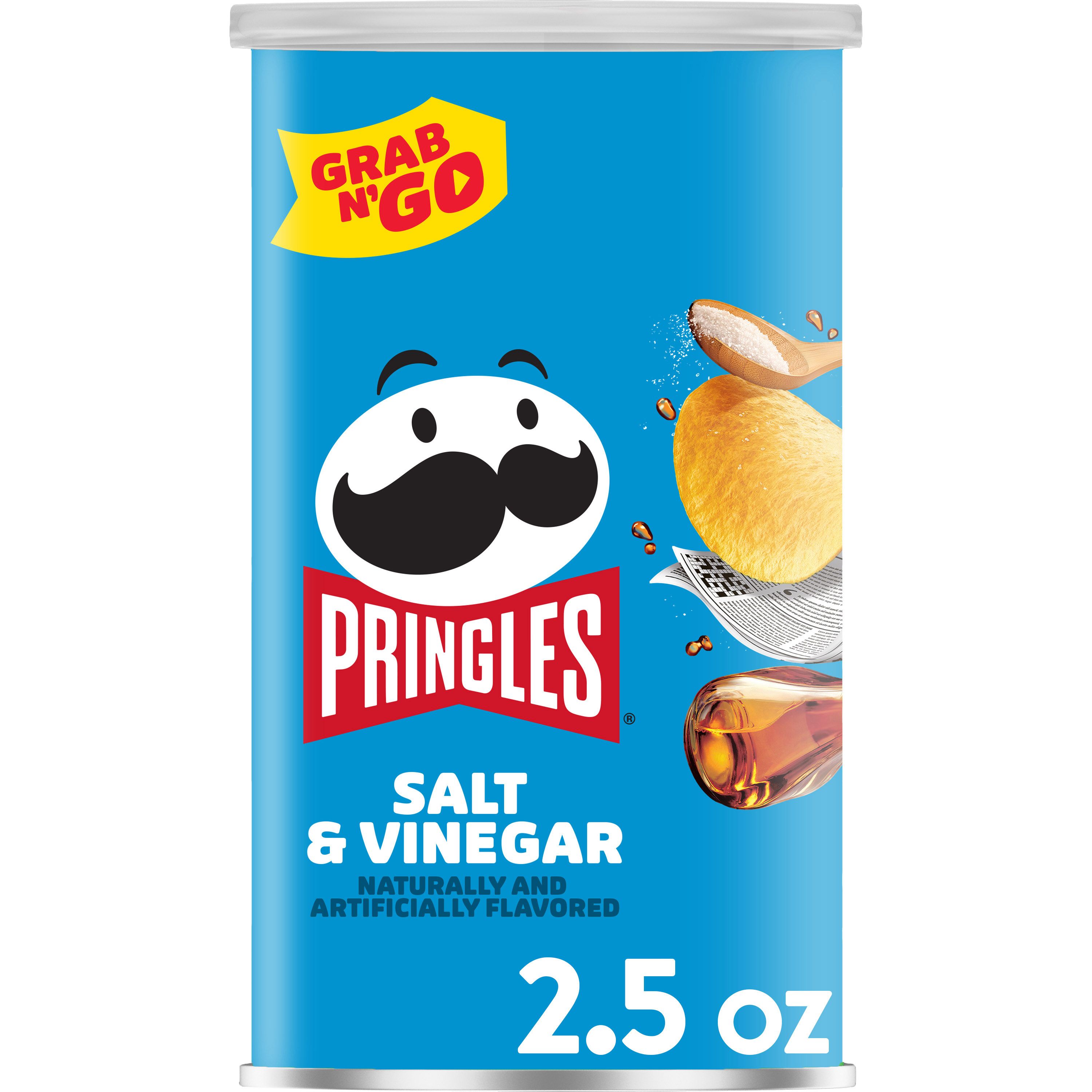 pringles® grab n' go salt and vinegar potato crisps 1.4oz