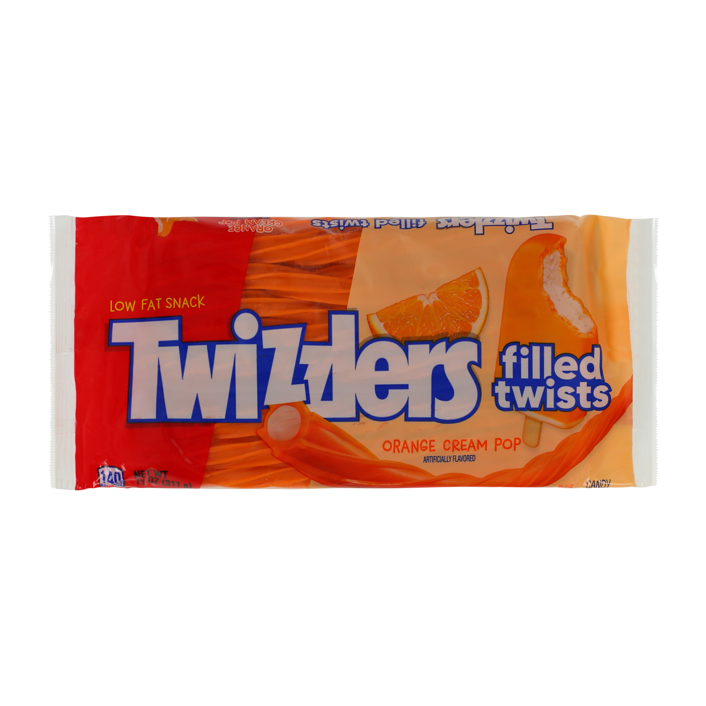 Twizzlers® Orange Cream Pop Filled Twists™ 11oz Bag