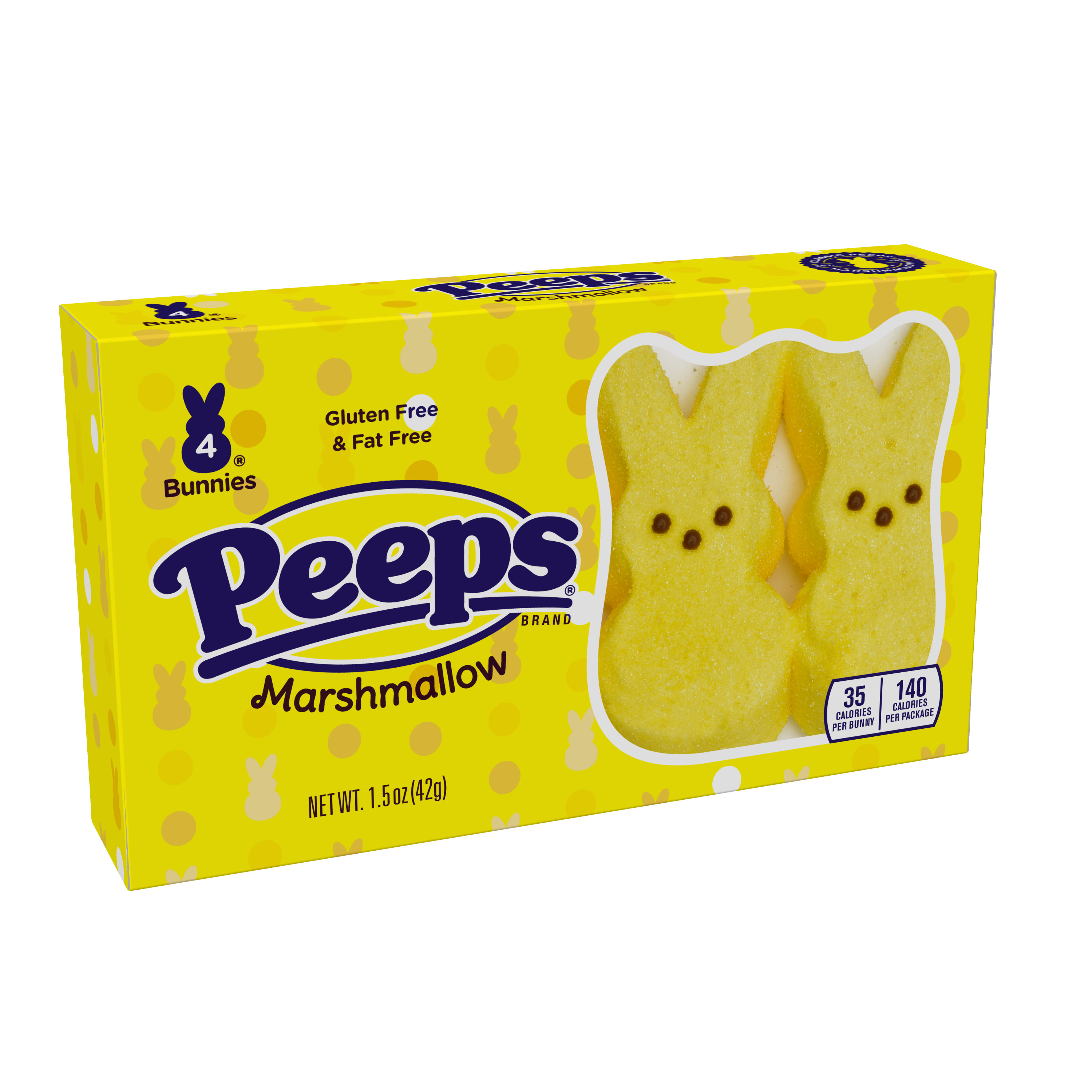 Peeps® Yellow Marshmallow Bunnies 4-Pack