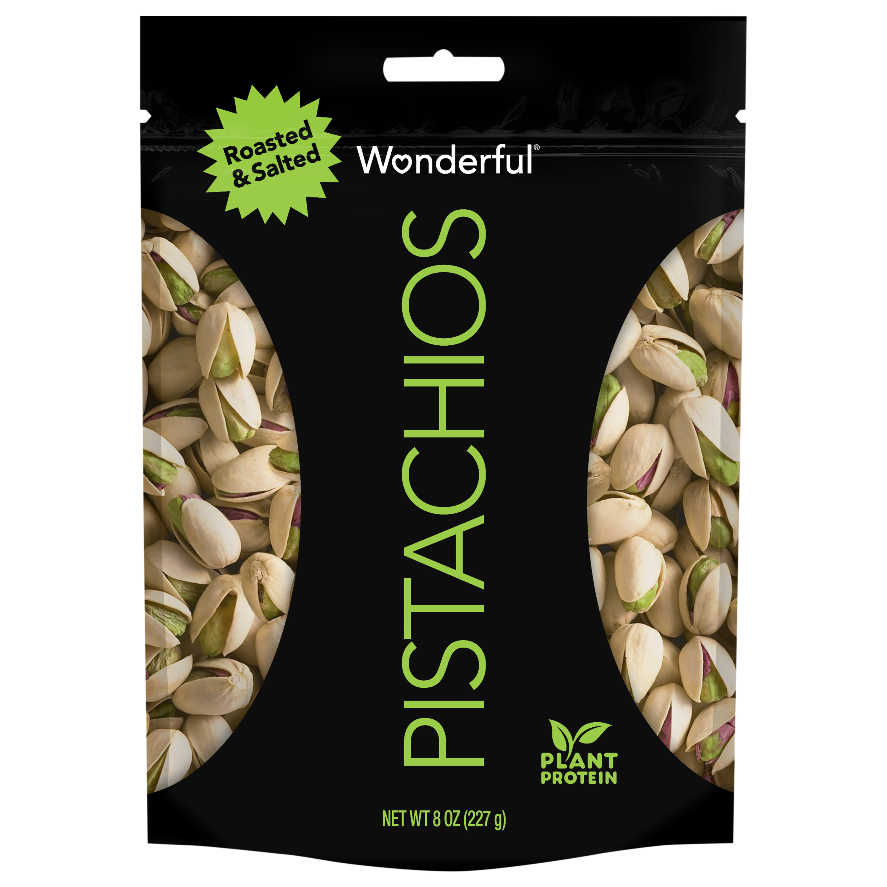 wonderful® pistachios 8oz resealable bag