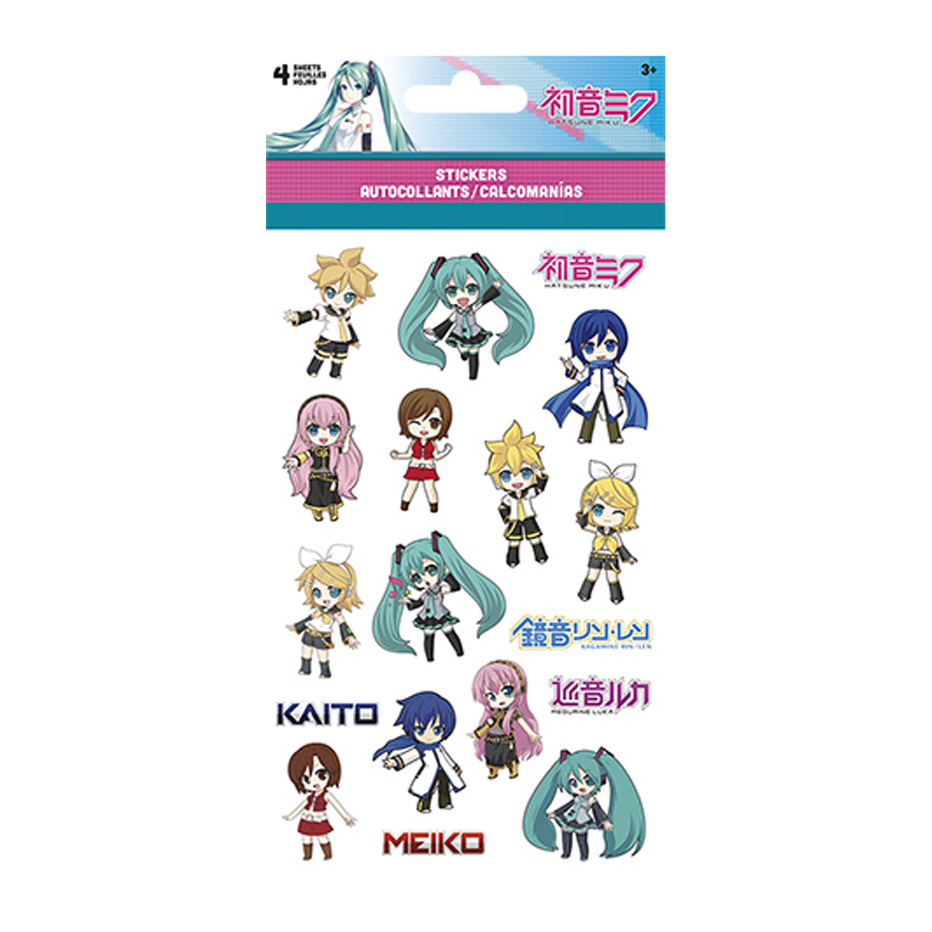 Hatsune Miku™ Stickers 4 Sheets