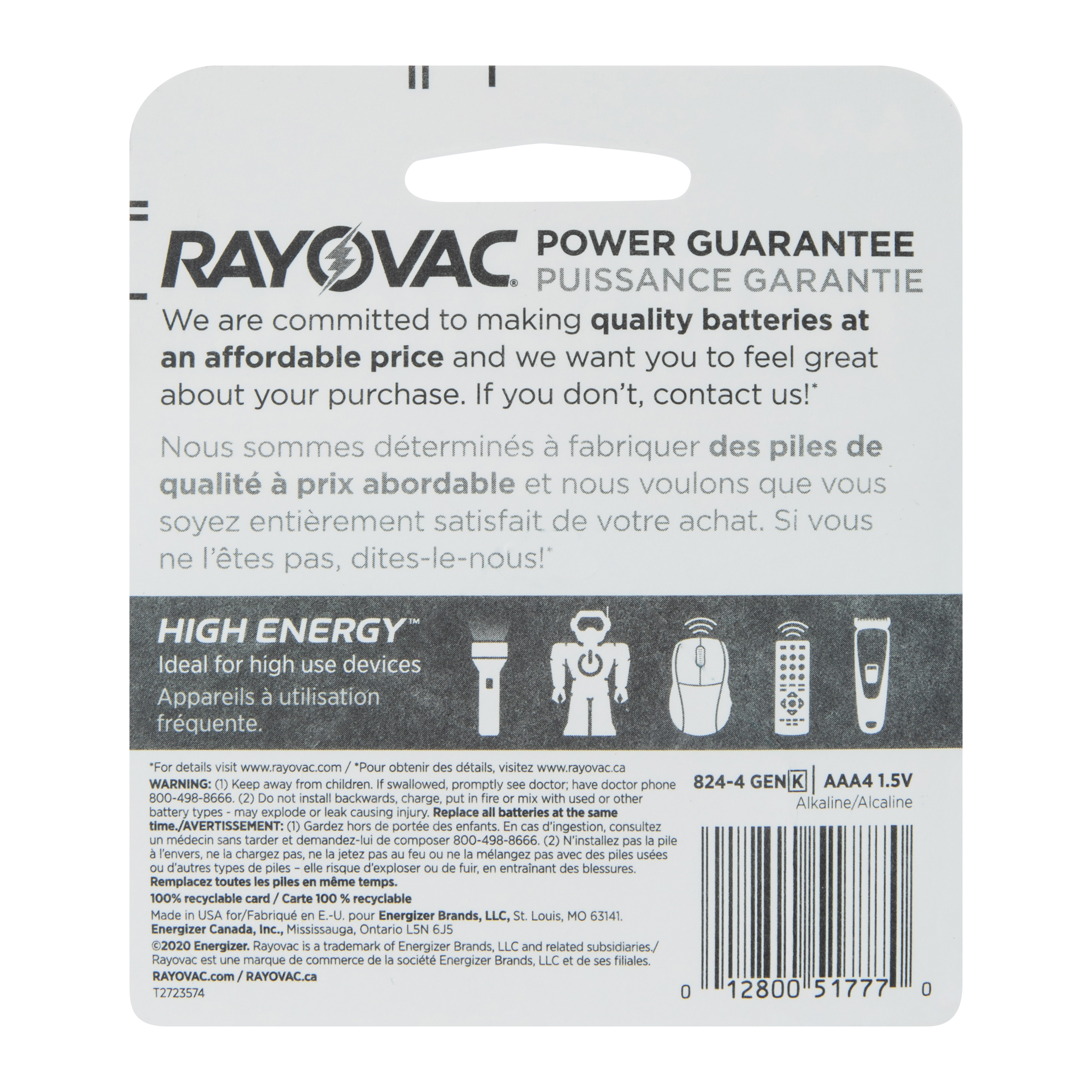 rayovac aaa batteries 4-pack