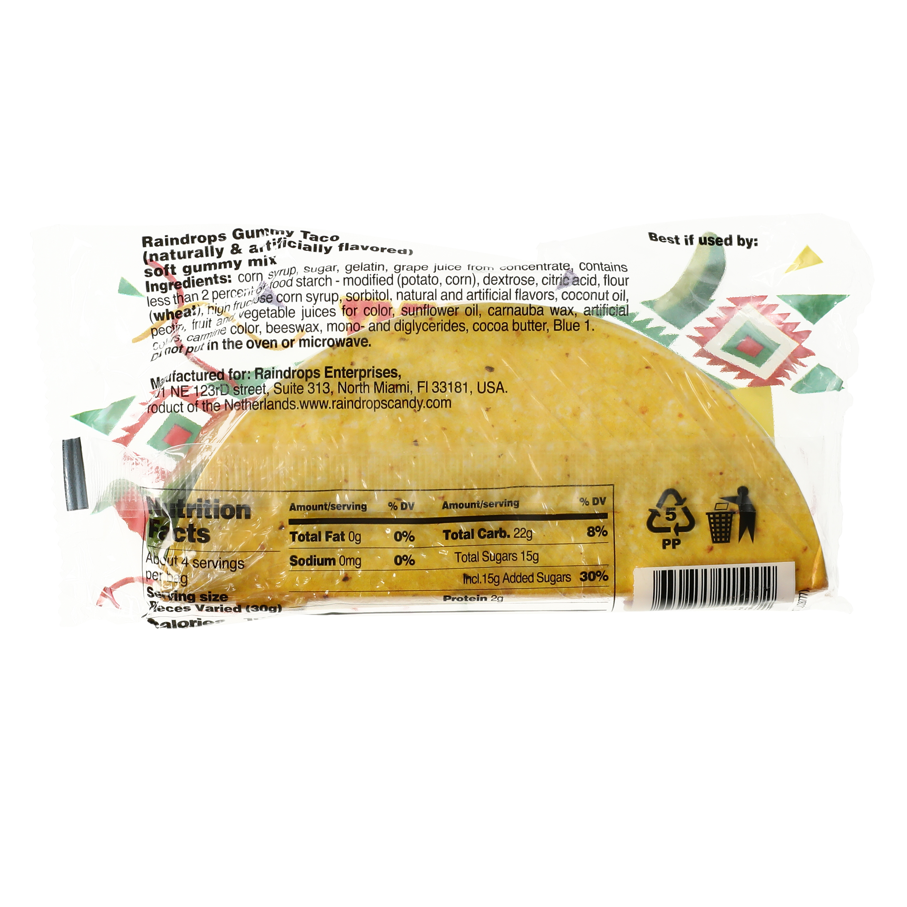 Raindrops® Candy Taco Soft Candy Mix 4.06oz