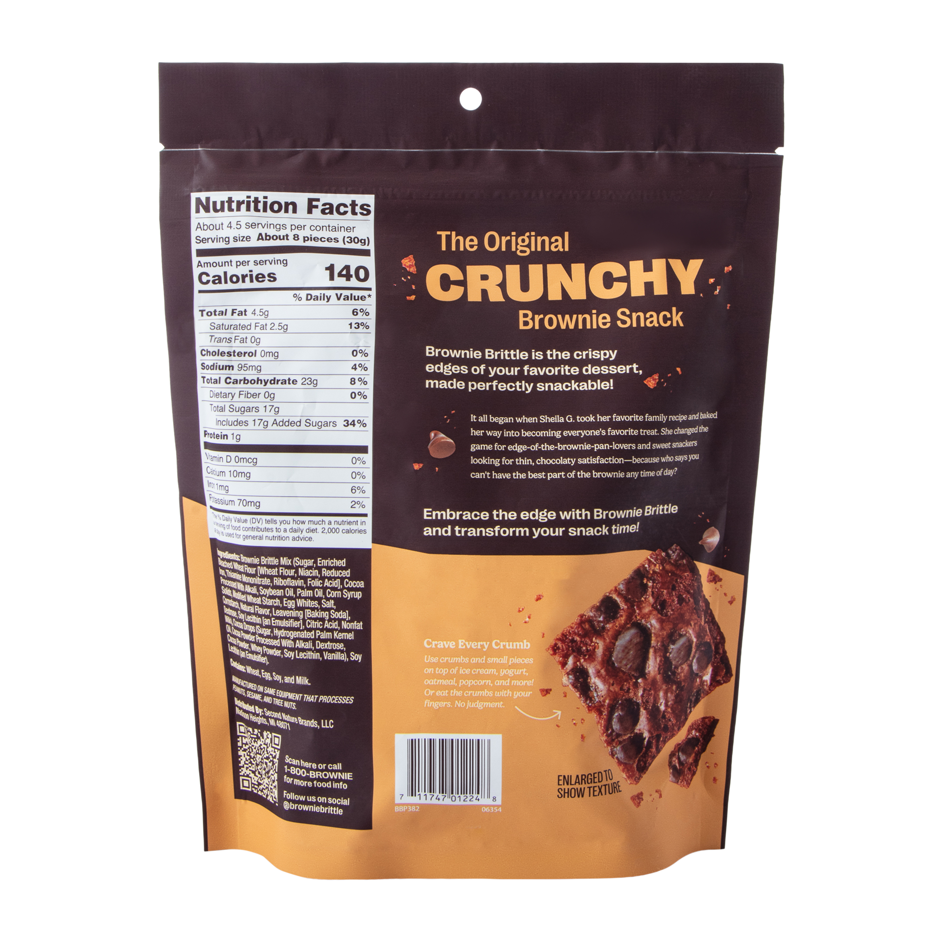 sheila g's® brownie brittle® chocolate chip blondies 5oz