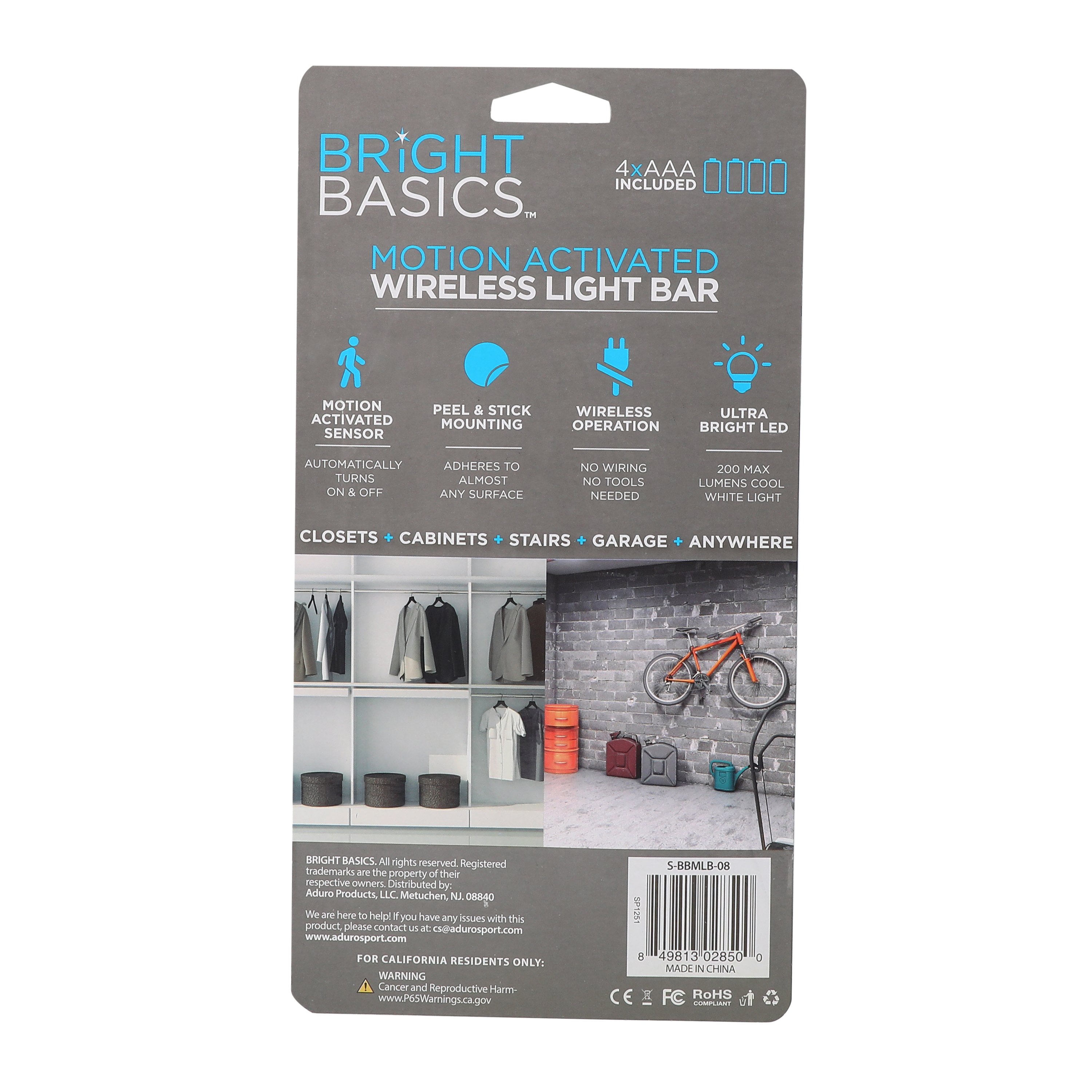 Five Below Wireless Motion Sensor Led Light Bar Battery Operated