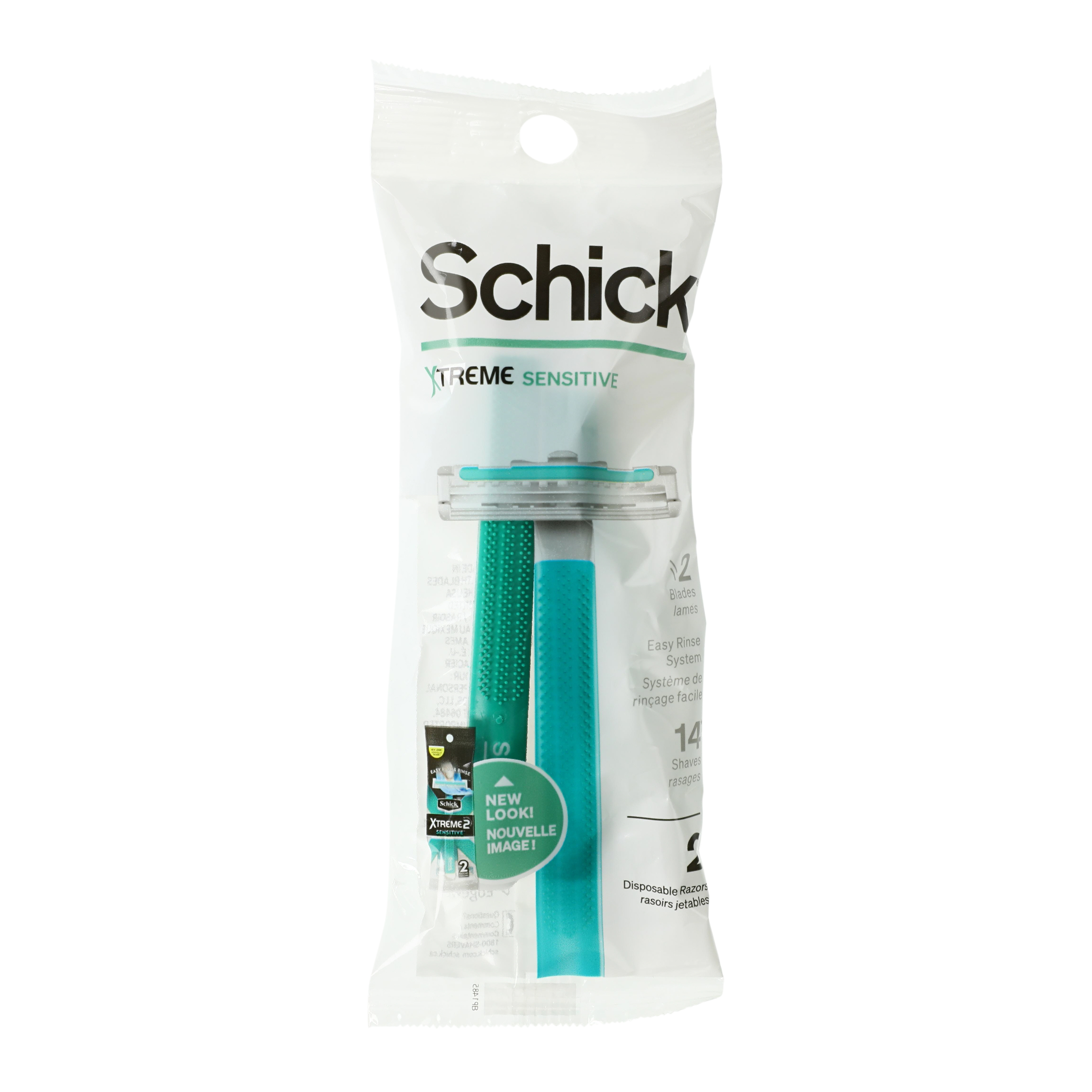 Schick® Xtreme Sensitive Dual-Blade Razors 2-Count