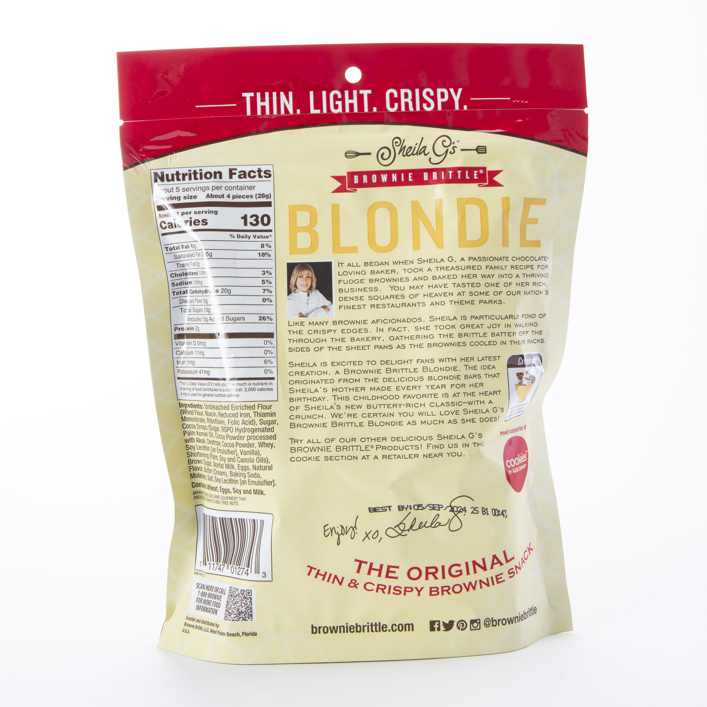 Sheila G’s® Brownie Brittle® Chocolate Chip Blondie 5oz