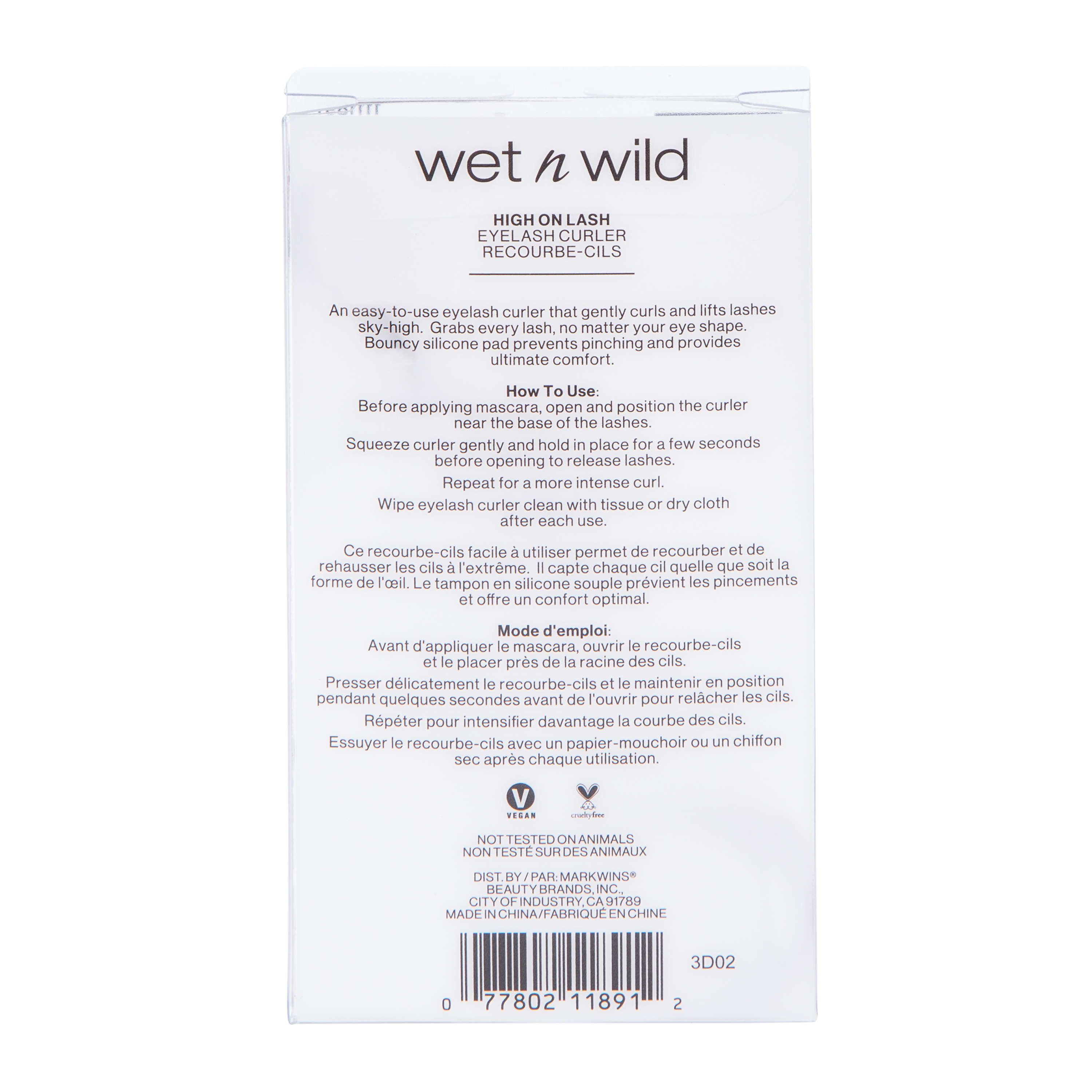 wet n' wild® high on lash eyelash curler