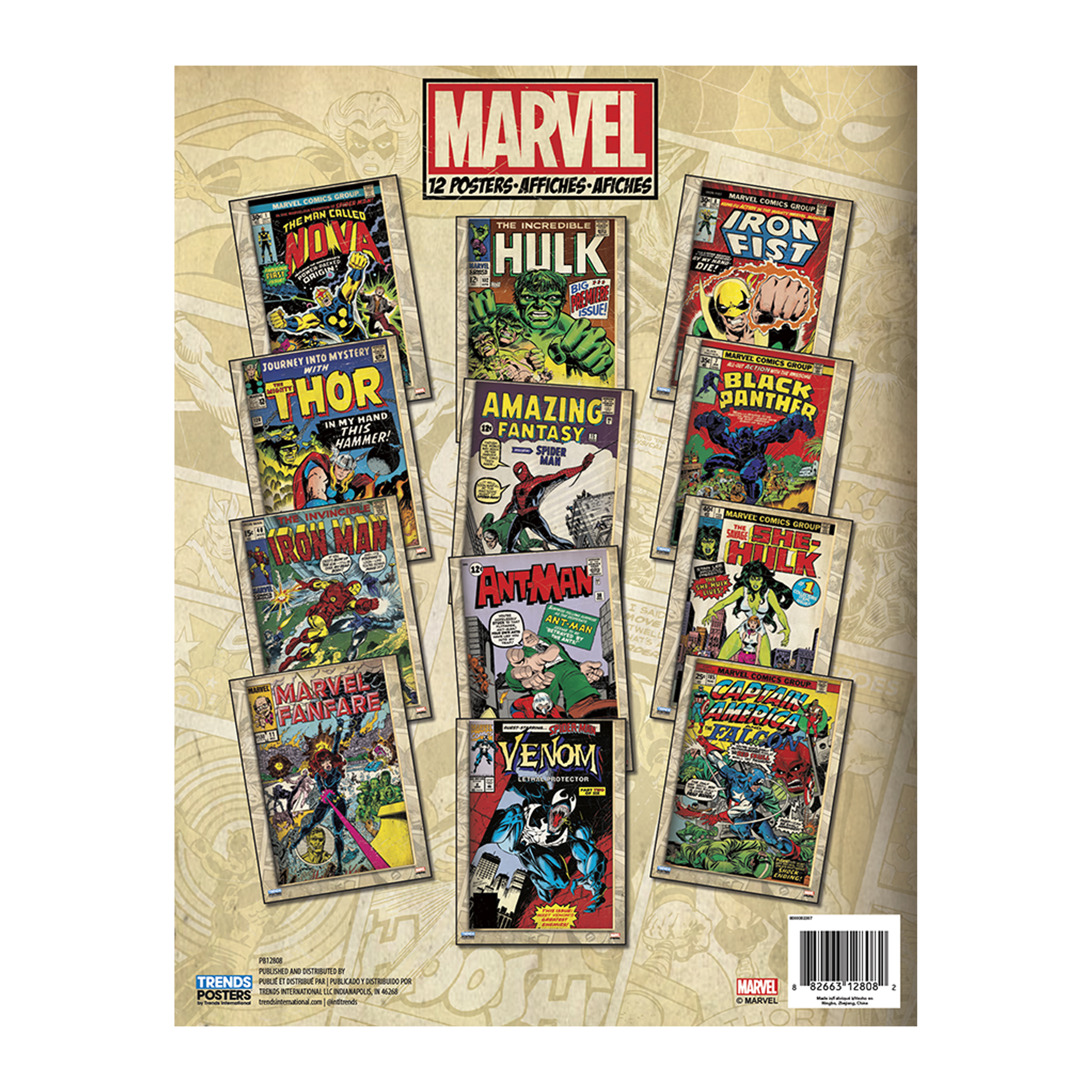 Marvel Poster Book 12-Count