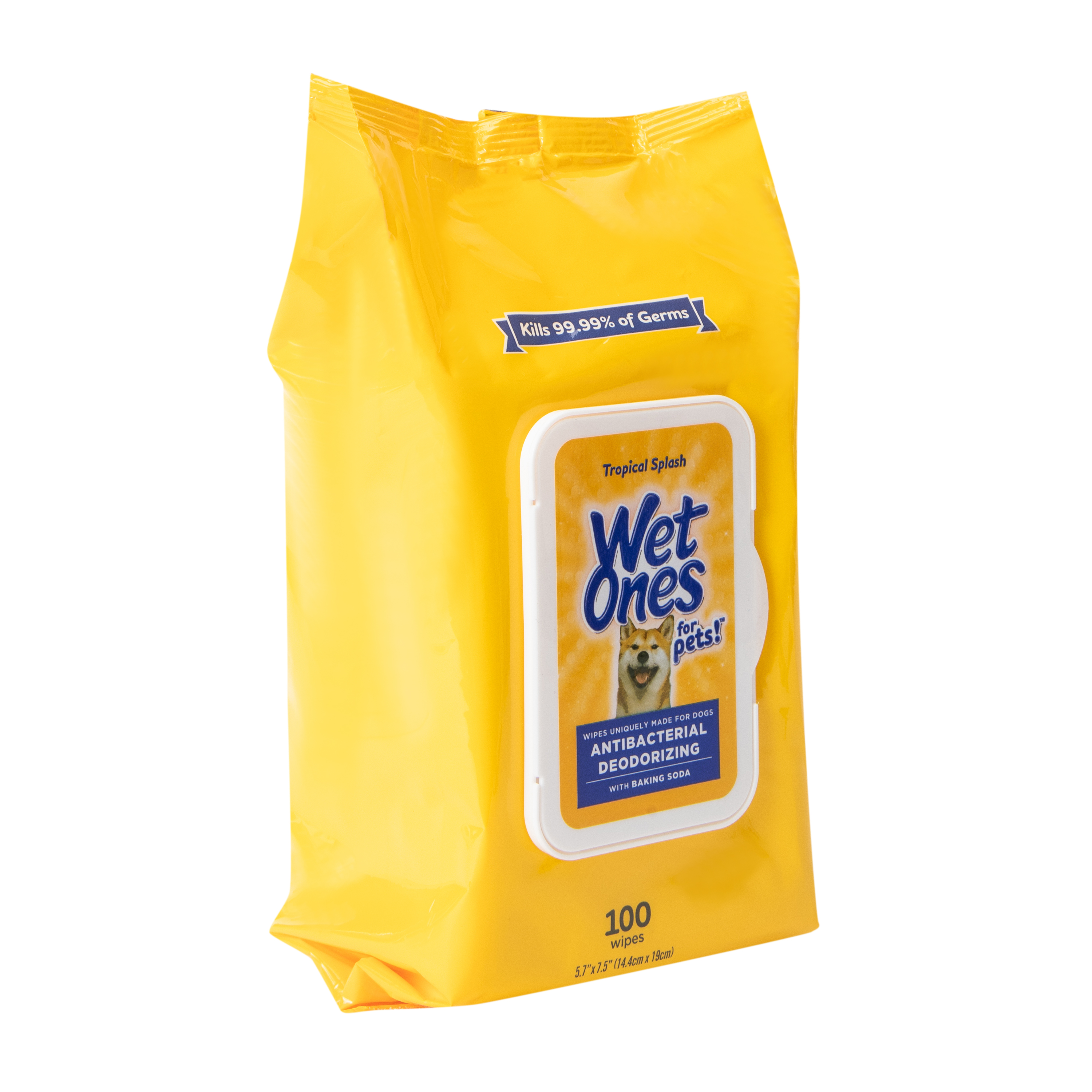 Wet Ones For Pets!™ Tropical Splash Antibacterial Deodorizing 100-Wipes
