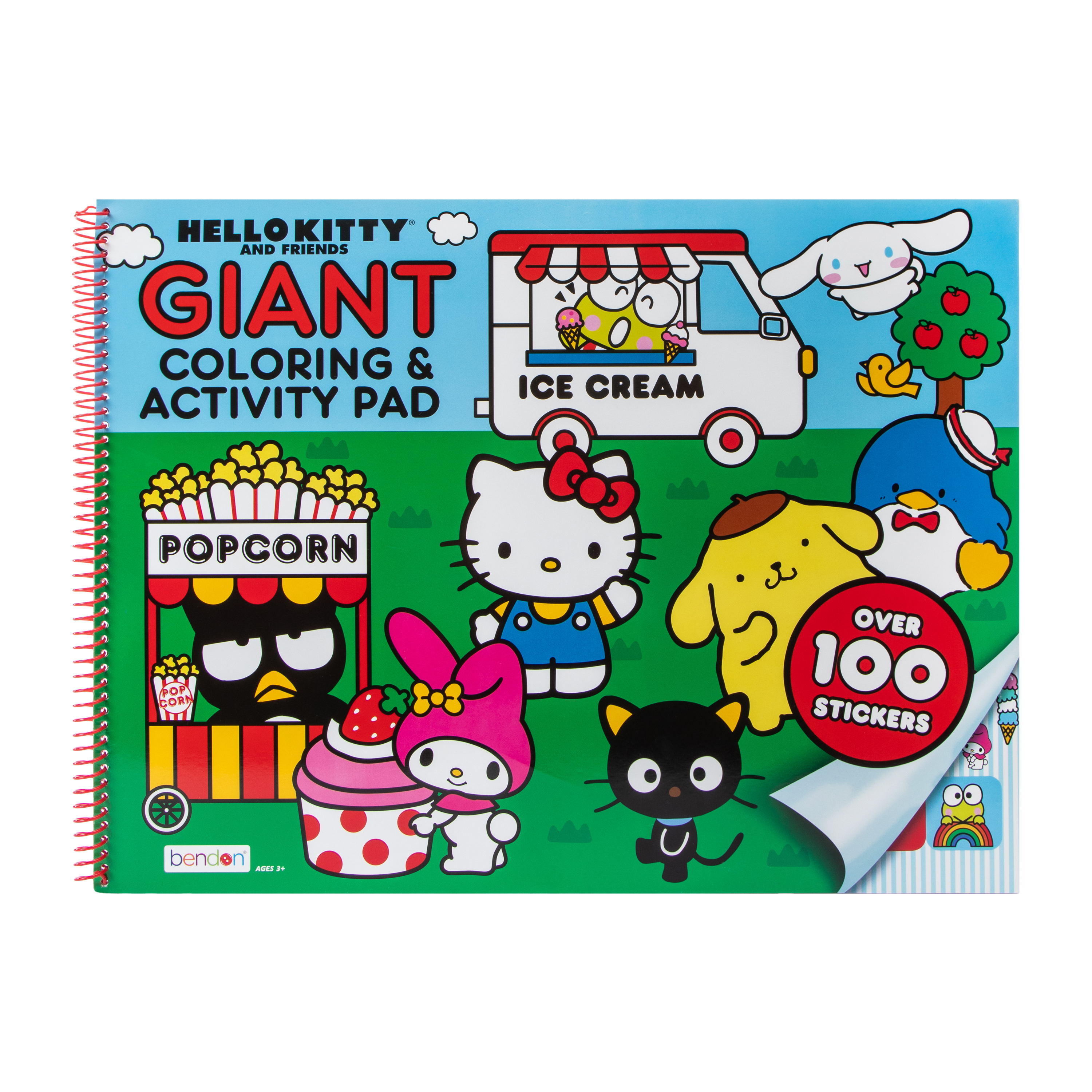 hello kitty® giant coloring & activity pad with 100+ stickers