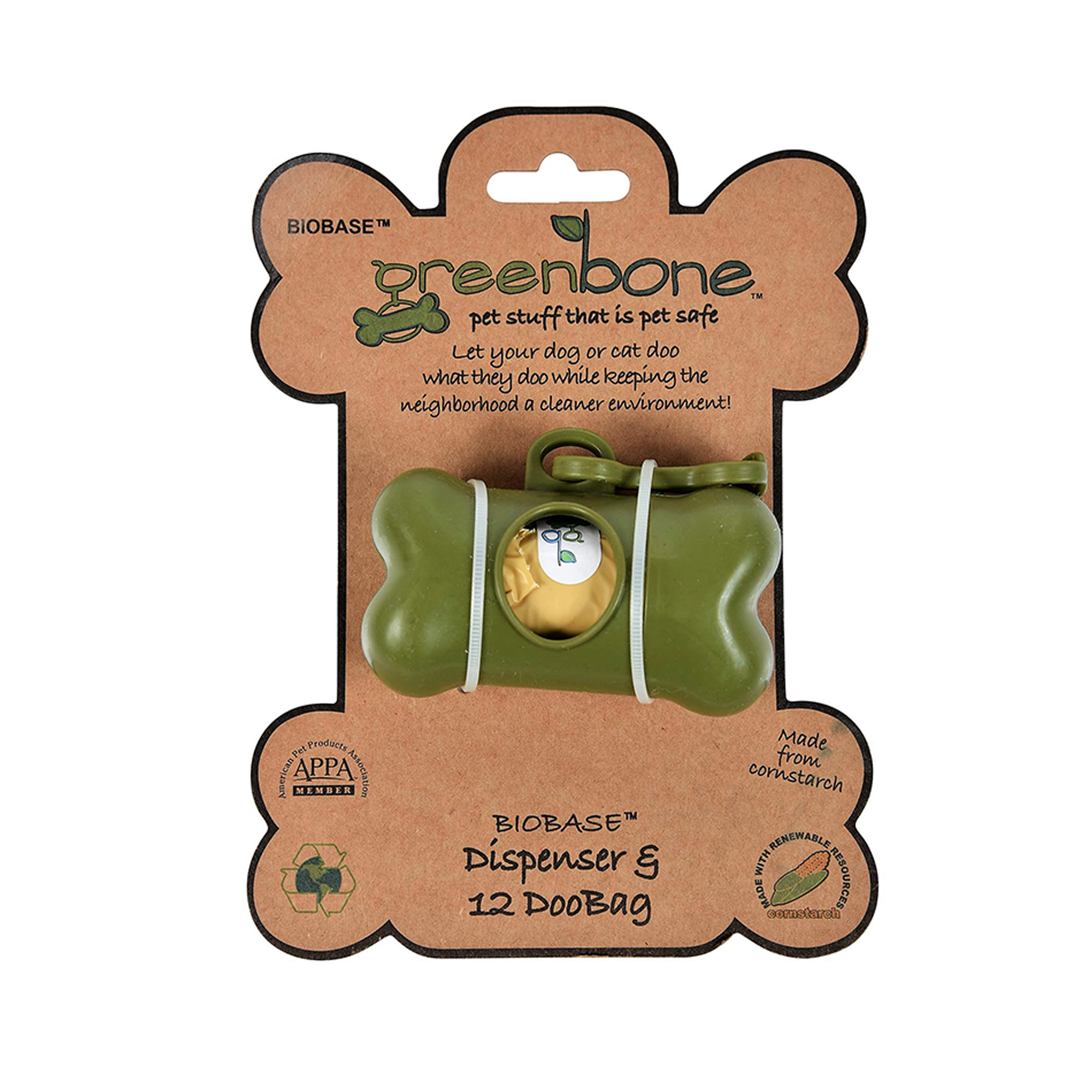 greenbone™ biobase™ pet waste bag dispenser & 12 bags | Five Below