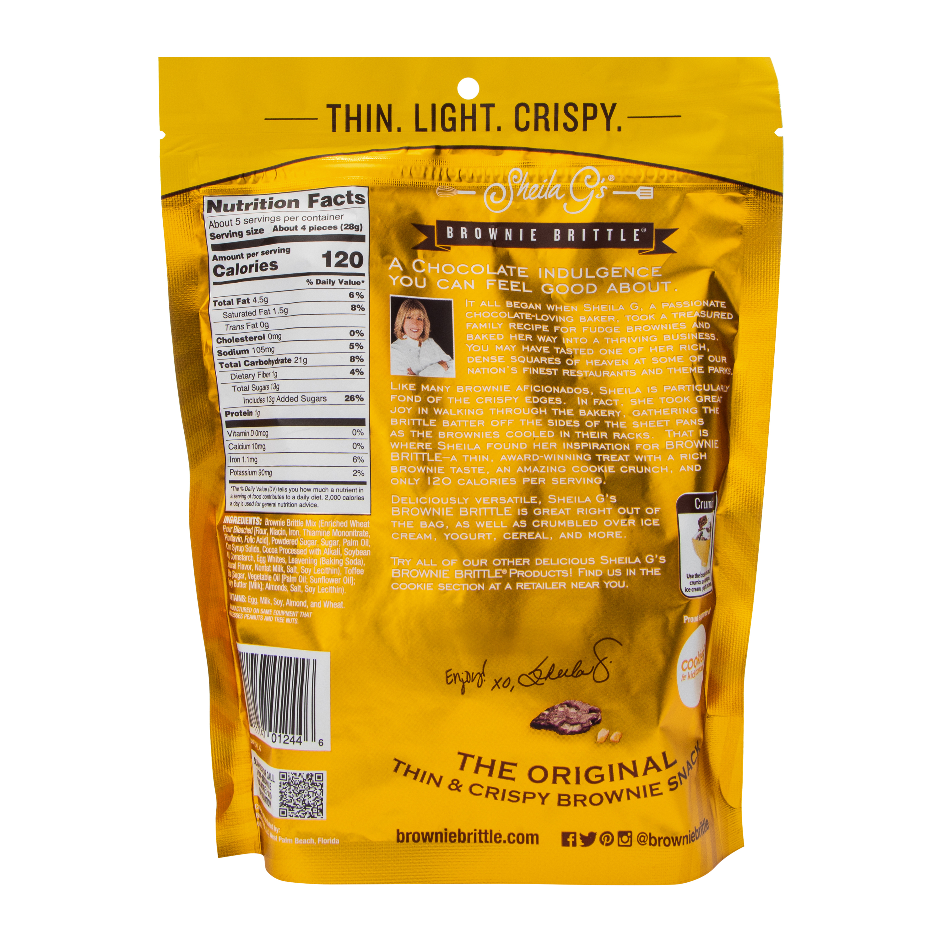 Sheila G's® Brownie Brittle® 5oz - Toffee Crunch