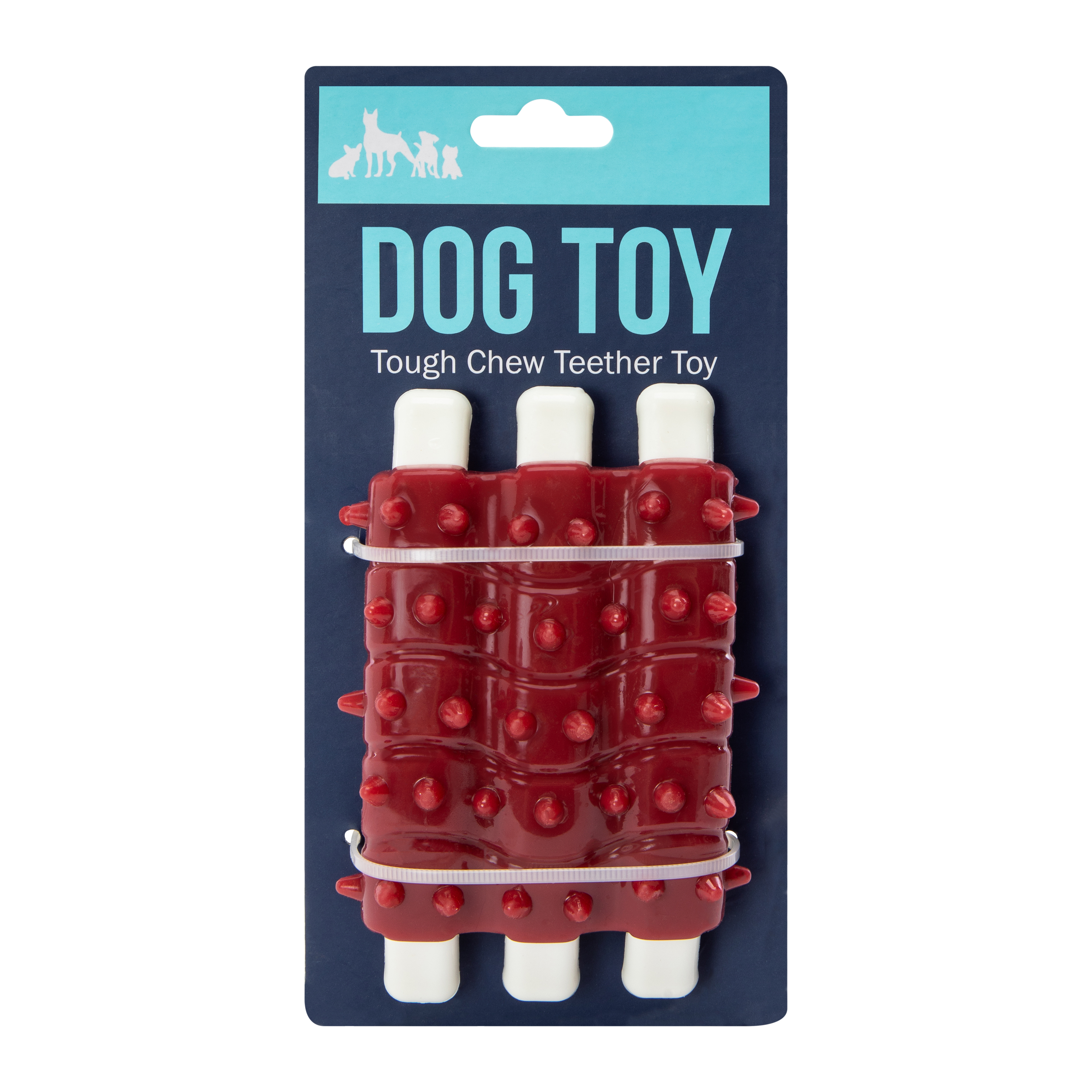 Tough Chew Teether Dog Toy - Ribs
