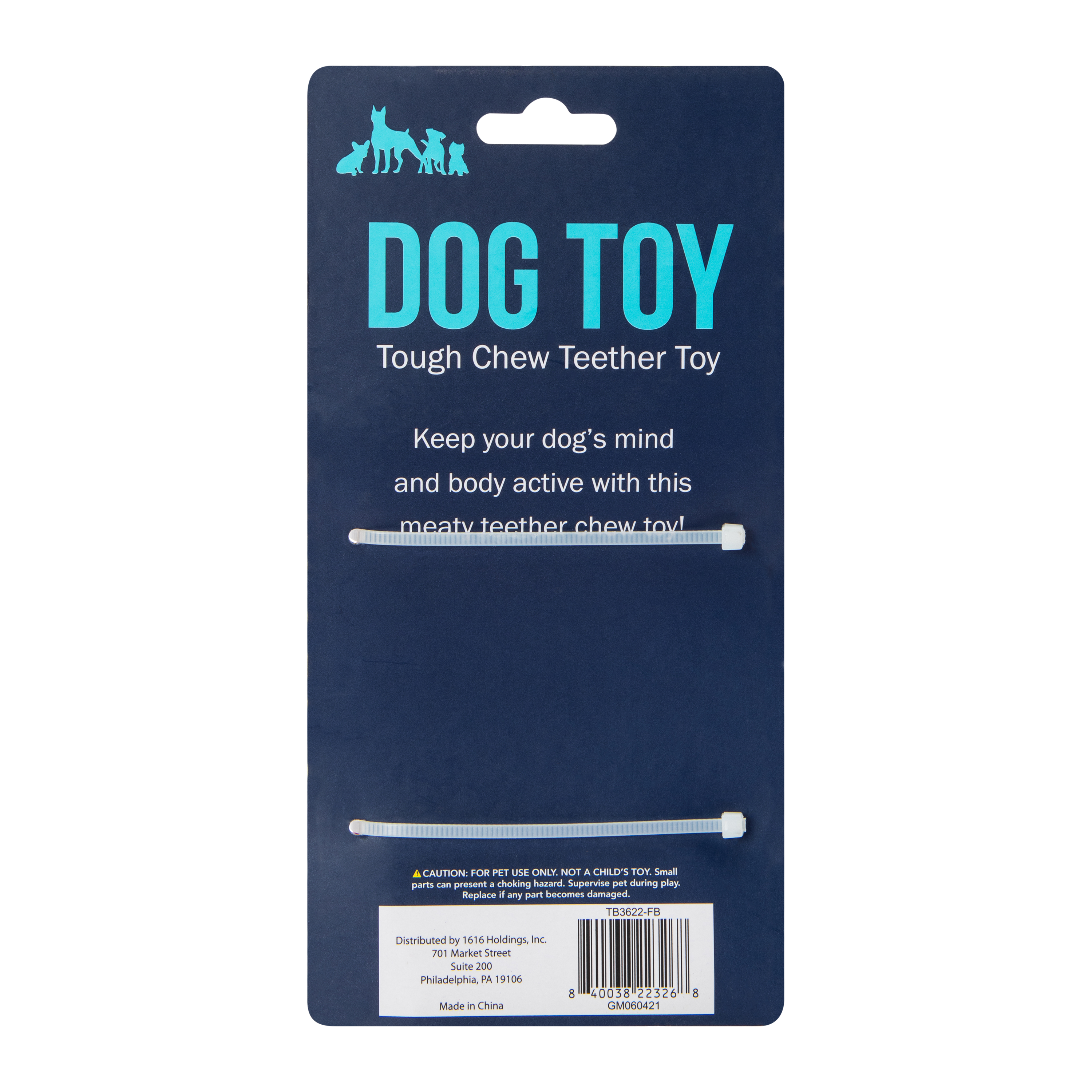 Tough Chew Teether Dog Toy - Ribs