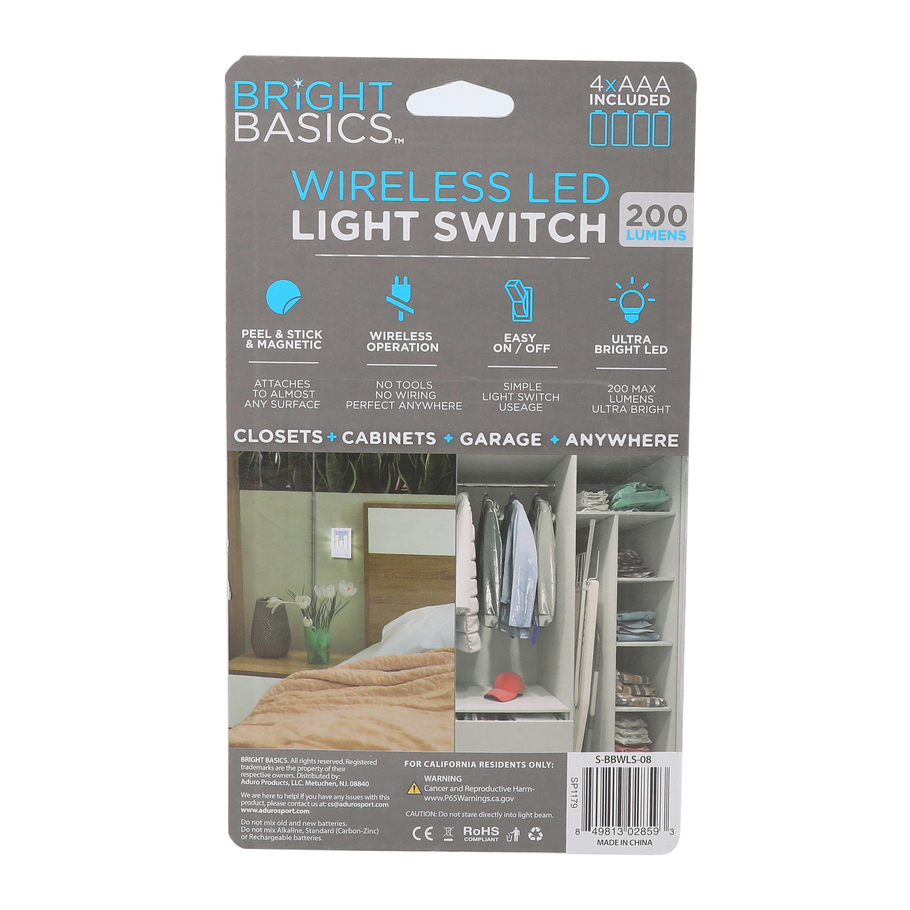 Five Below Wireless LED light switch Hamilton Place