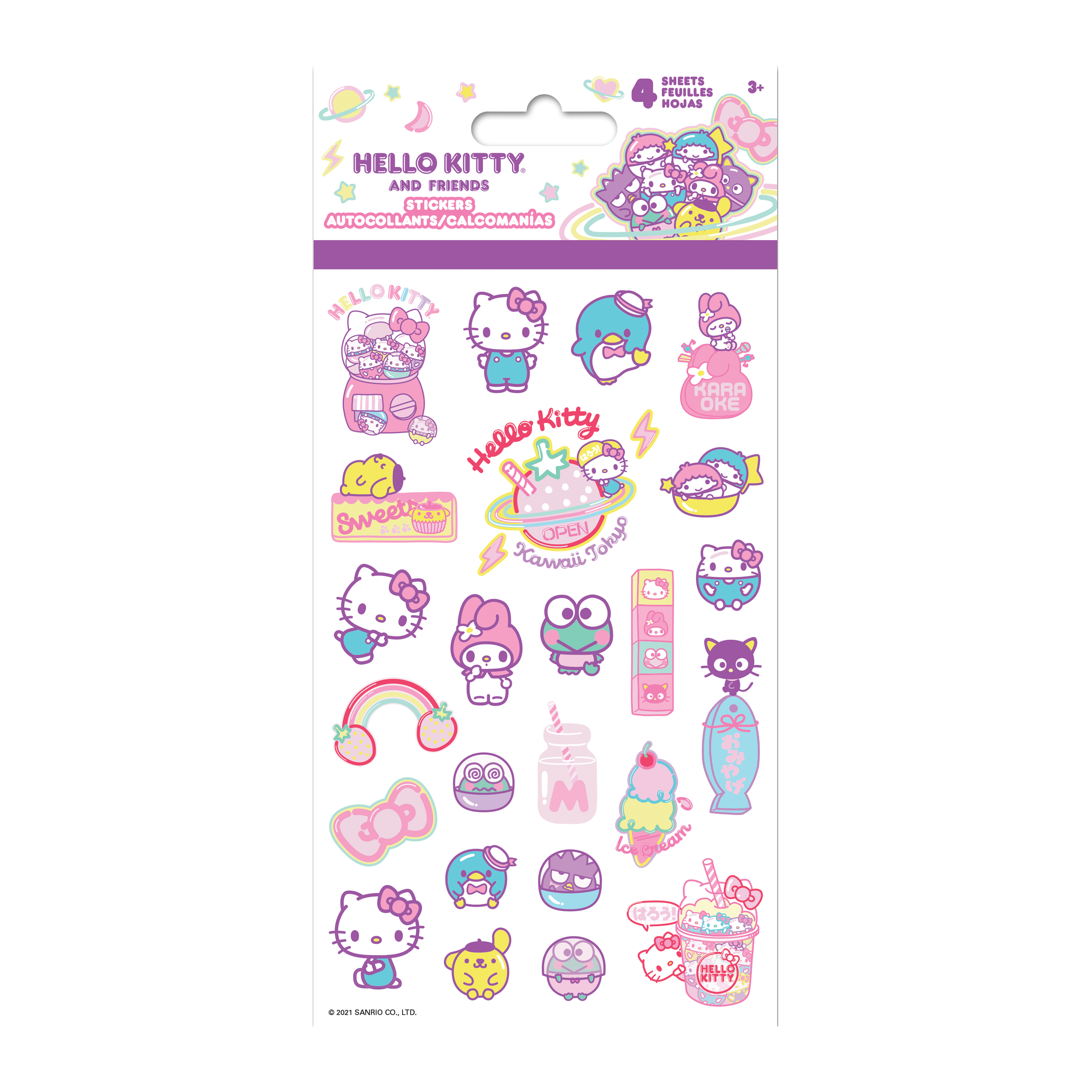 Hello Kitty And Friends® Stickers 4-Sheets