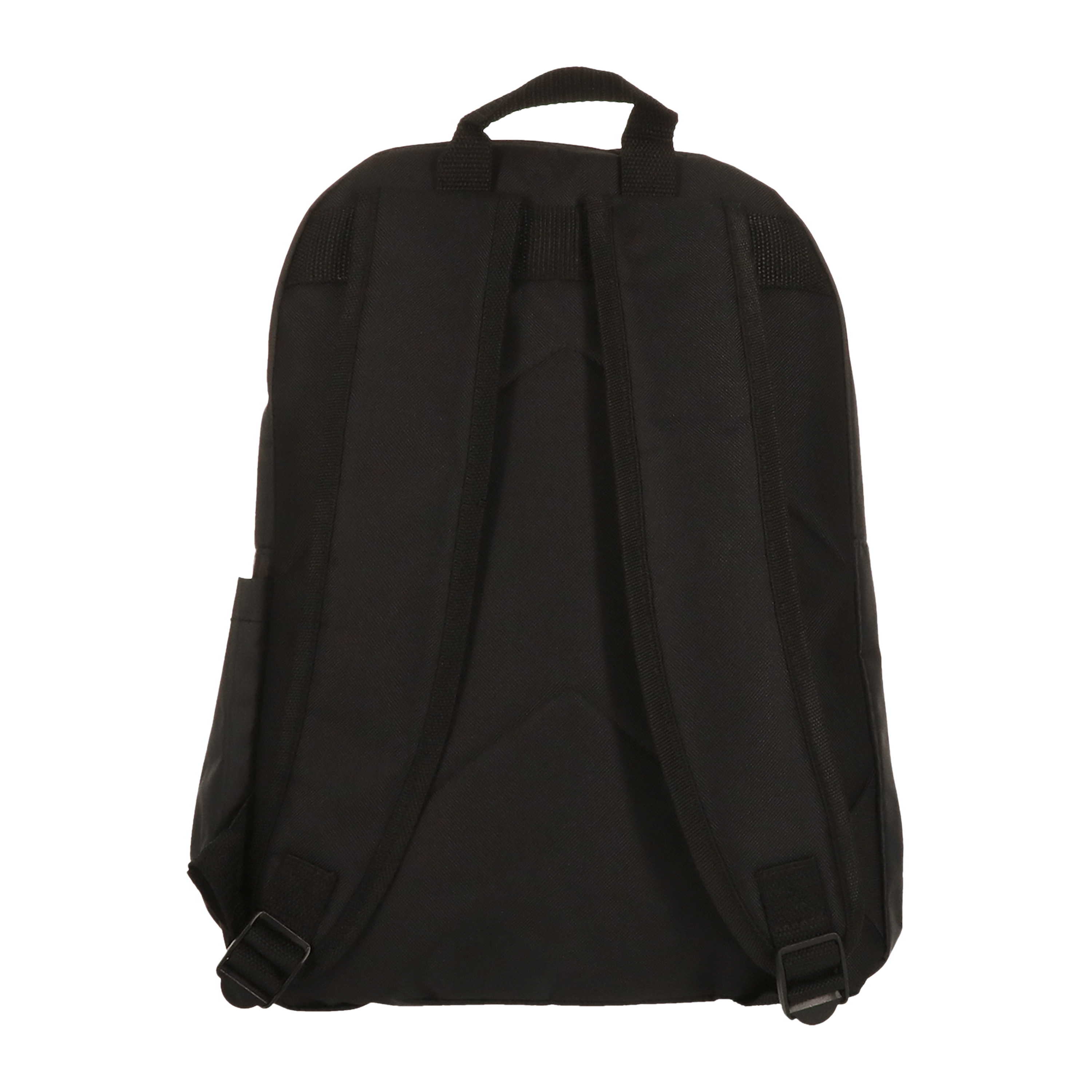 black asymmetrical bungee cord backpack 16in